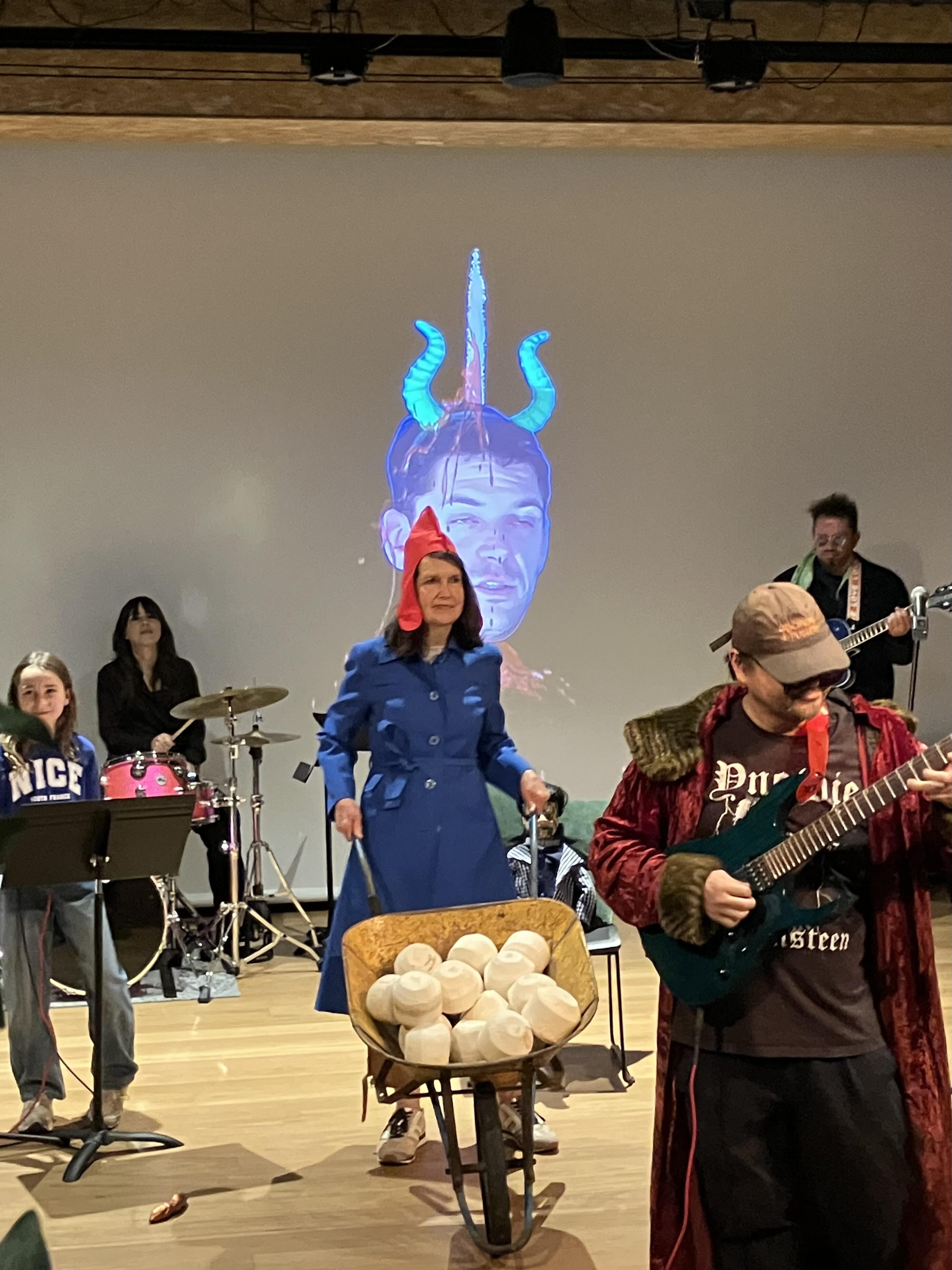 <p>A Constructed World,<em> Electricity & The Devil</em>, 2026, performance, (Musical director: Michele Robecchi; Script with Eloise Mignon) with the participation of Pheno, Esther Edquist, Emily Shaw, Jon Campbell, The Telepathy Project, Ruby Lowe, Simon Barney, Lisa Radford, Jules Bernagaud, Masato Takasaka, Sue Cramer, Rosie Isaac as the Translator & more… Courtesy of the artist and Roslyn Oxley9 Gallery, Sydney.</p>