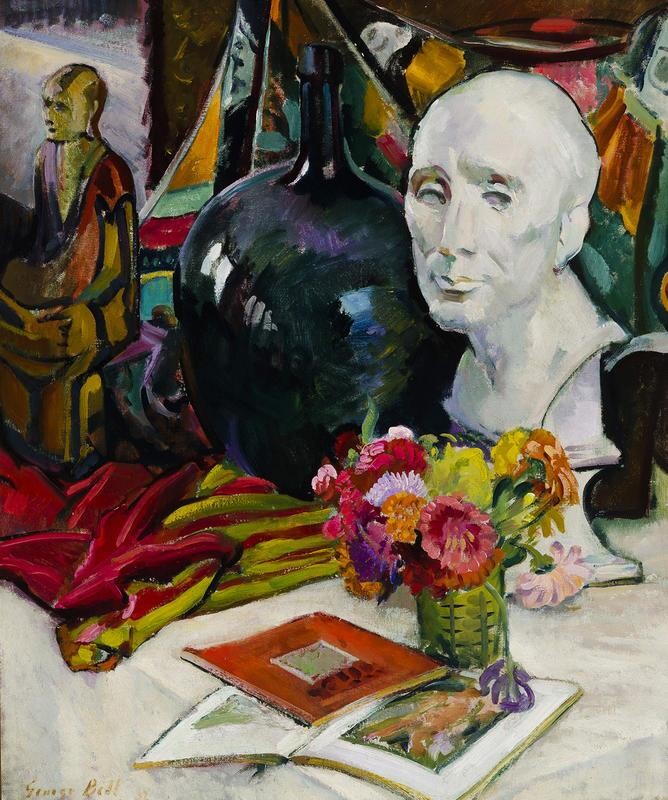 <p>George Bell, <em>Still Life No. 13 (Studio)</em> (1932). Oil on canvas, 76.7 x 63.7 cm. Courtesy of Castlemaine Art Museum.</p>