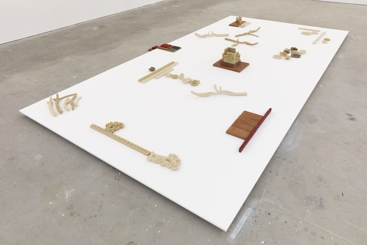 <p>Leyla Stevens, <em>Pura Taman Sari I, </em>2026, installation view, <em>A Temple in Three Acts</em>, Gertrude Contemporary, Naarm Melbourne, 2026, beeswax, damar resin, limestone, terracotta brick, image courtesy of the artist and Gertrude © the artist. Photograph: Christian Capurro</p>