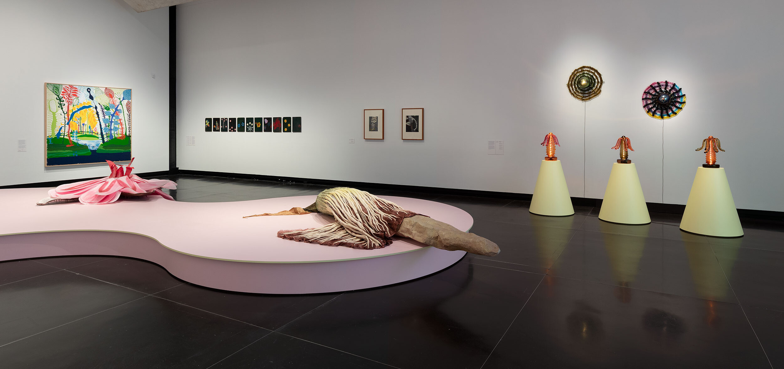<p>Installation view of <em>A velvet ant, a flower and a bird</em>, Potter Museum of Art, the University of Melbourne, 2026. Photo: Christian Capurro.</p>