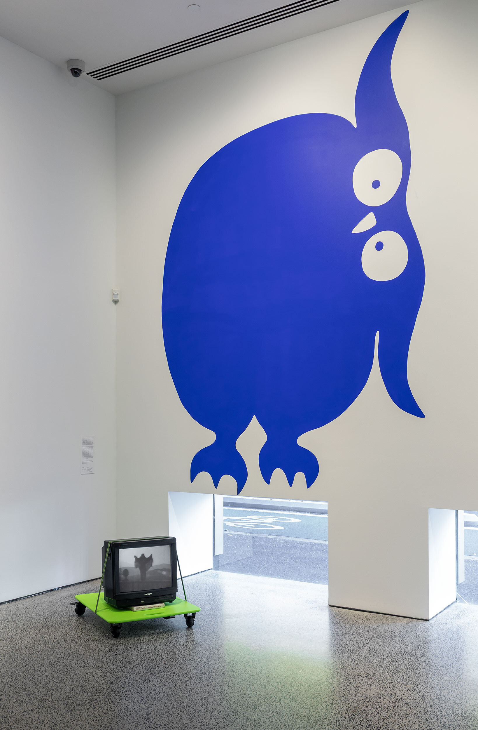<p>Installation view of <em>A velvet ant, a flower and a bird</em>, Potter Museum of Art, the University of Melbourne, 2026. Featuring Joan Jonas, <em>Merlo</em>, 1974, courtesy of The Kitchen Archives. Photo: Christian Capurro.</p>