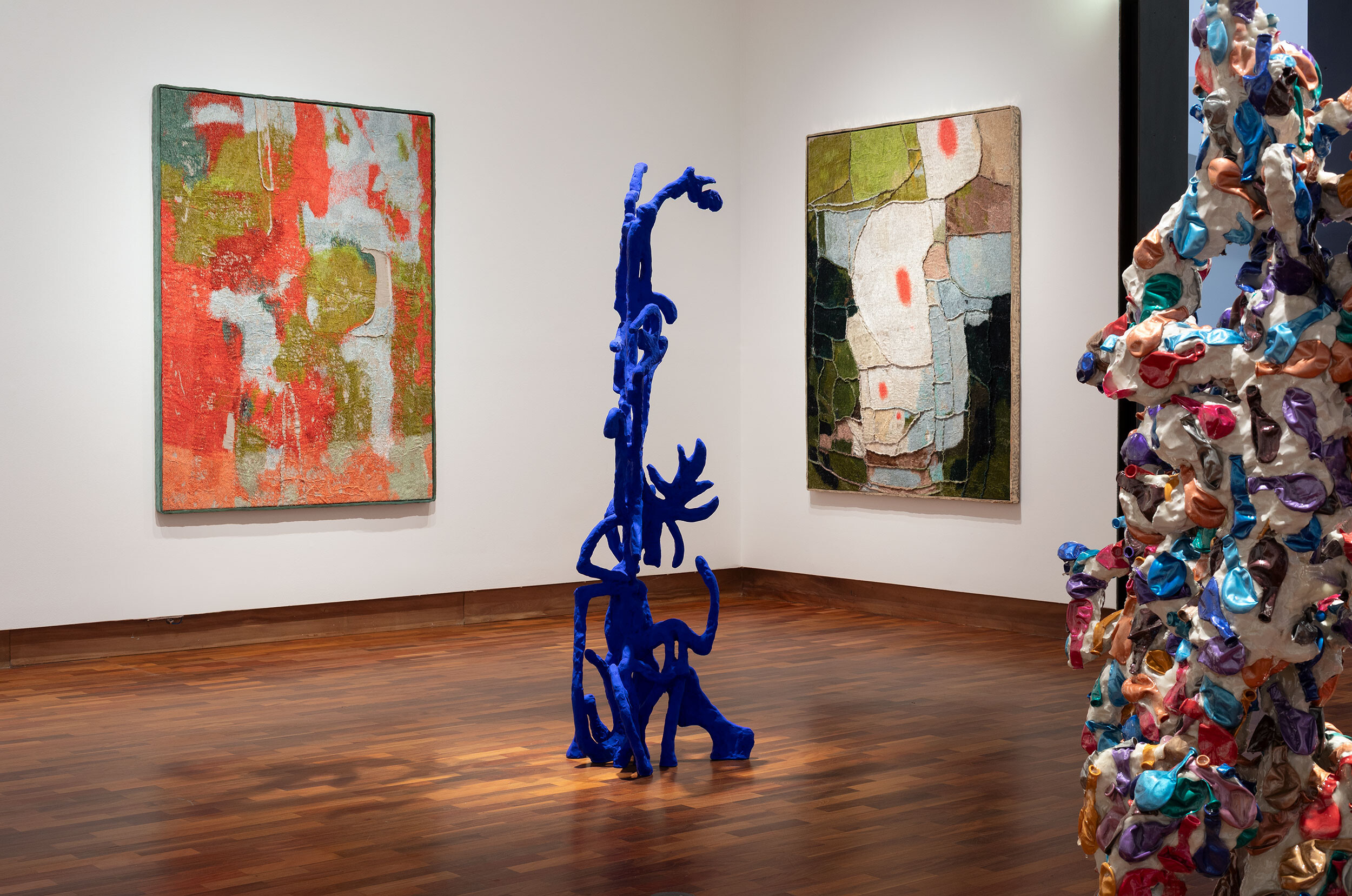 <p>Installation view of <em>A velvet ant, a flower and a bird</em>, Potter Museum of Art, the University of Melbourne, 2026. Photo: Christian Capurro.</p>
