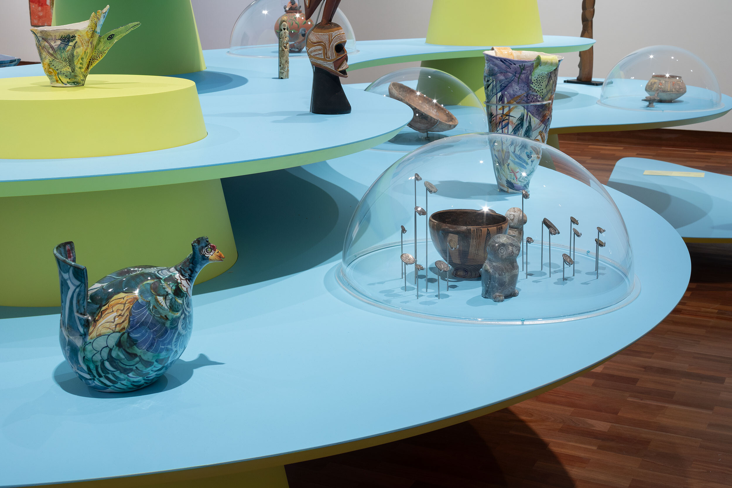 <p>Installation view of <em>A velvet ant, a flower and a bird</em>, Potter Museum of Art, the University of Melbourne, 2026. Photo: Christian Capurro.</p>