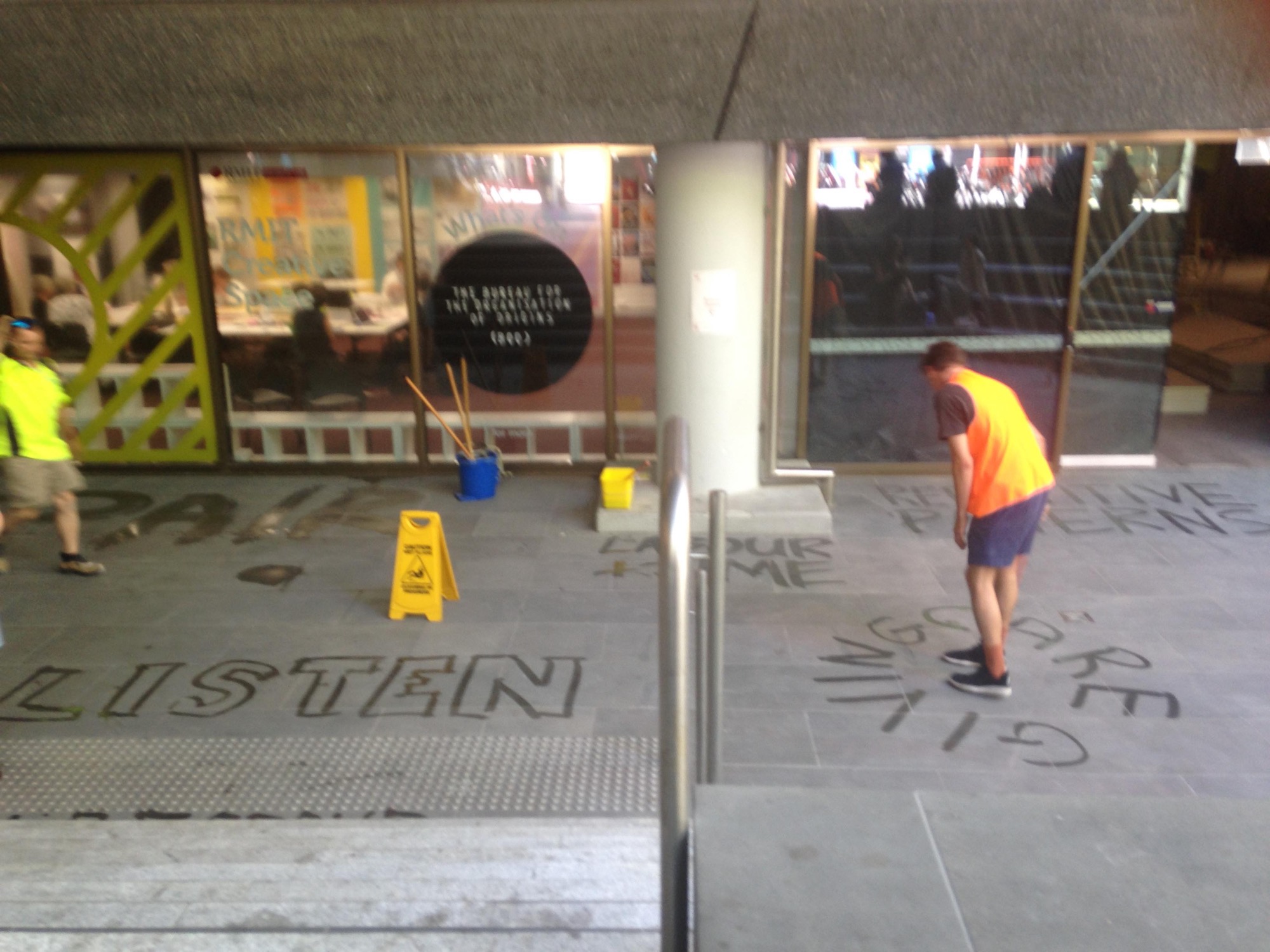 Ben Landau, <em>Ramble</em>, Building 8, Swansont Street sidewalk (Throughout conference breaks).