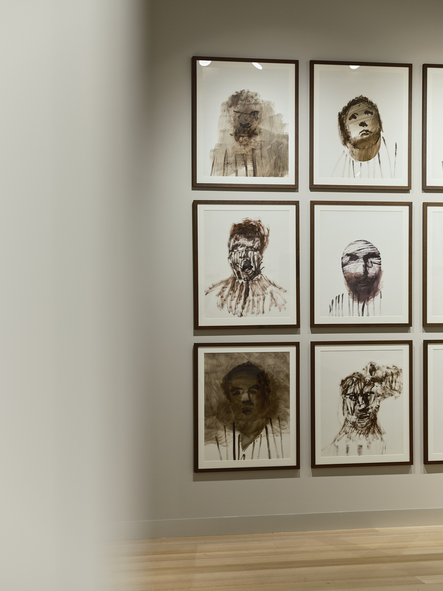 <p>Installation view of <em>Aftershocks: Nolan and the Holocaust</em>, Melbourne Holocaust Museum. Photo: Simon Shiff</p>