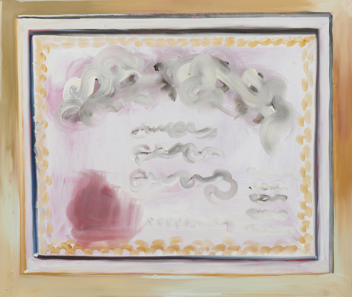 Amber Boardman, <em>Authority Expert</em>, 2023, oil on panel, Chalk Horse. Image courtesy of the gallery.