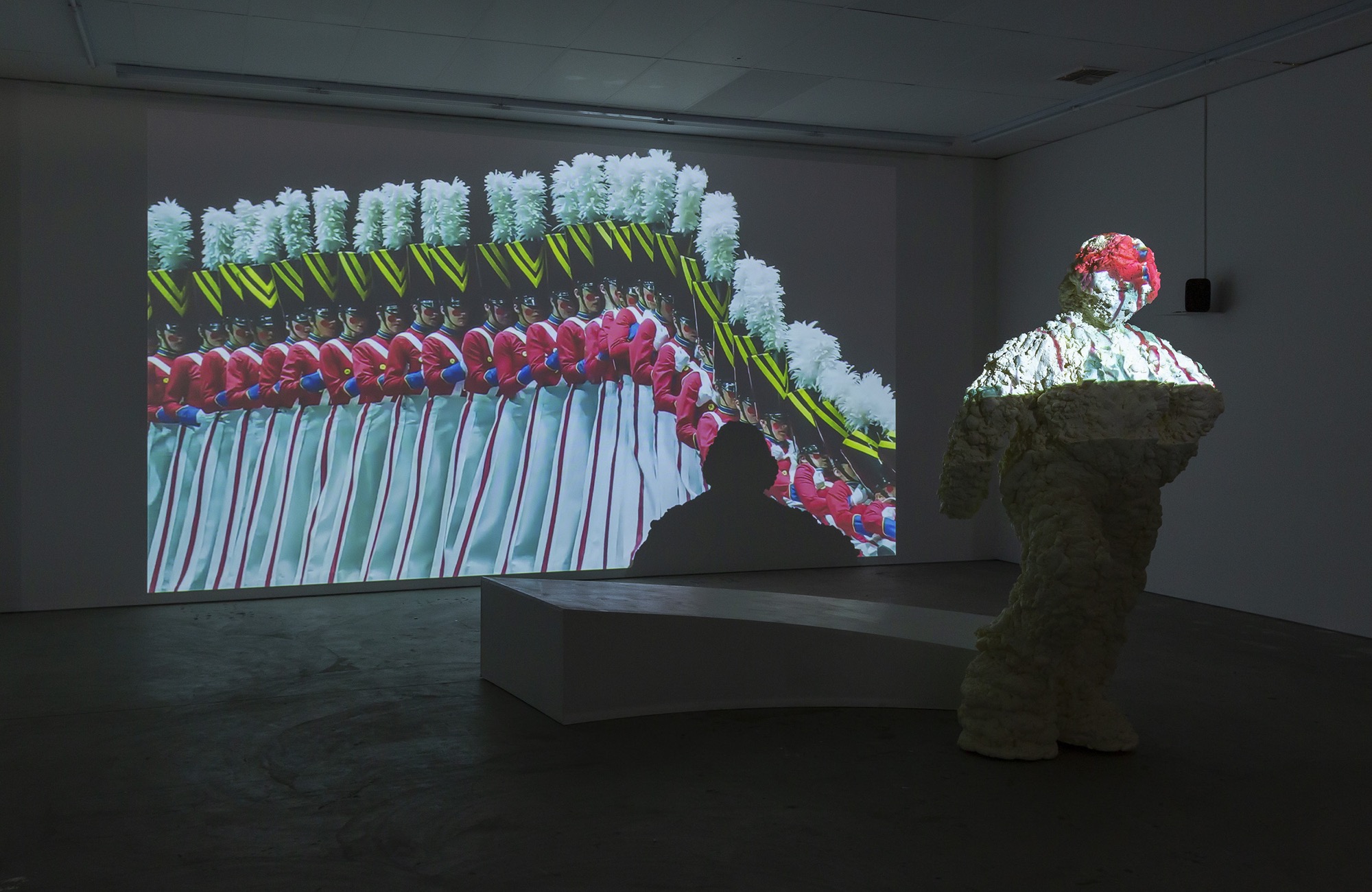 Installation view of <em>Monumental</em>, Amrita Hepi, 2021, Gertrude Contemporary. Photo: Christian Capurro