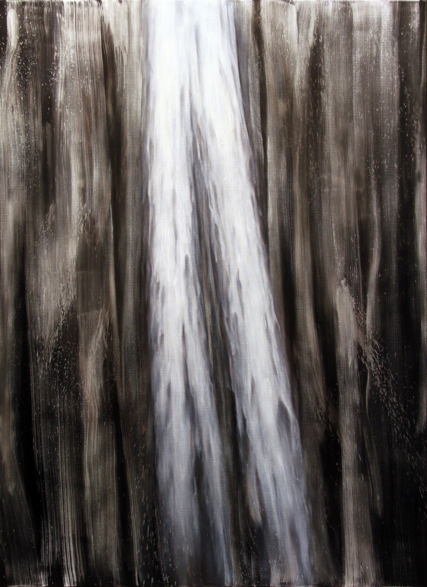 Andrew Browne, Descent 2018, Oil on linen, 240 x 175 cm, courtesy the artist and Tolarno Galleries.