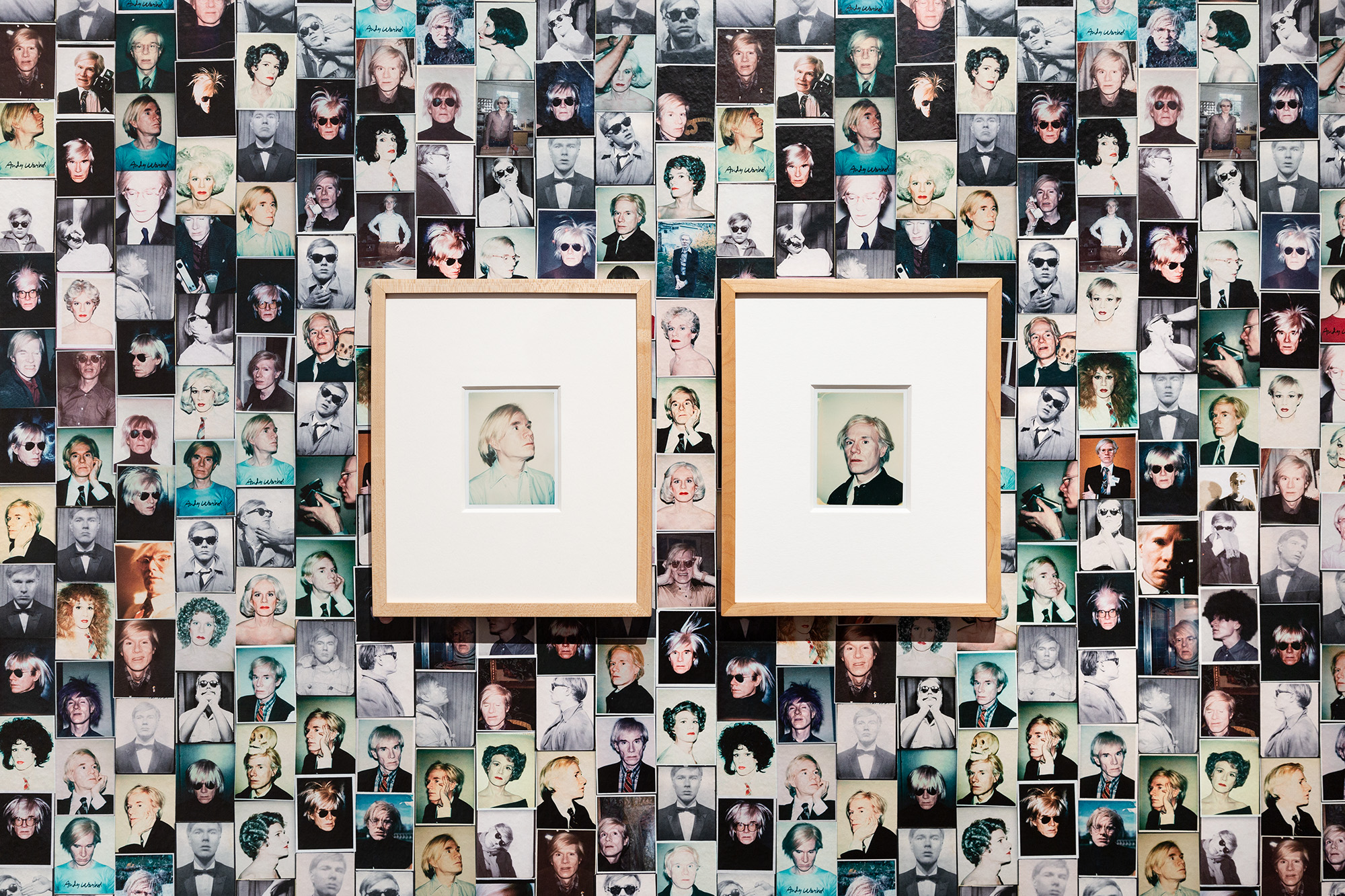Installation view of <em>Andy Warhol and Photography: A Social Media</em> featuring Andy Warhol’s Self-portraits, Art Gallery of South Australia, Adelaide; photo: Saul Steed