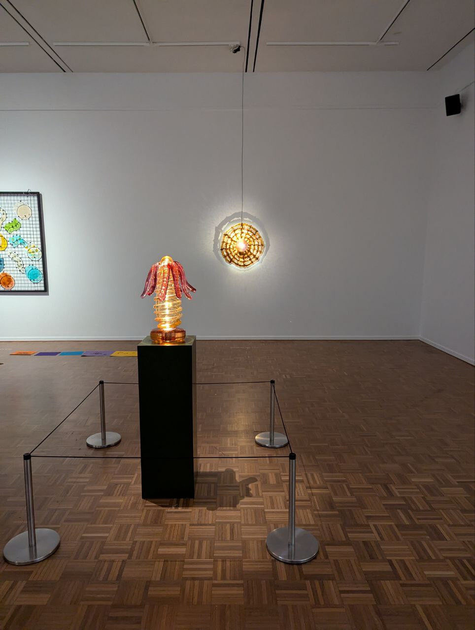 <p>Installation view, Tamara Henderson, <em>Spider with the Glass Legs</em>, 2025. The Warrnambool Art Gallery</p>