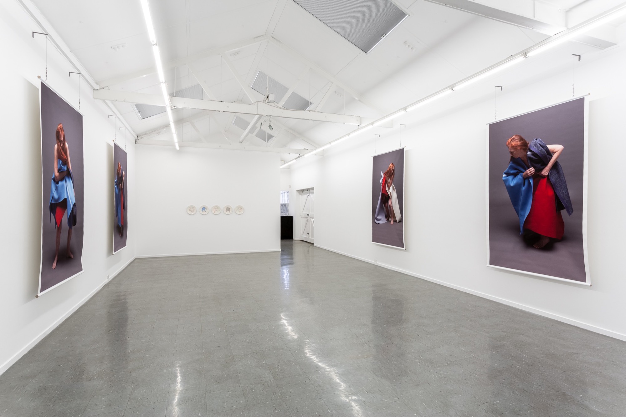 Installation view, White Against Red. Image courtesy the artist and Sutton Gallery, Melbourne. Photography: Christo Crocker.