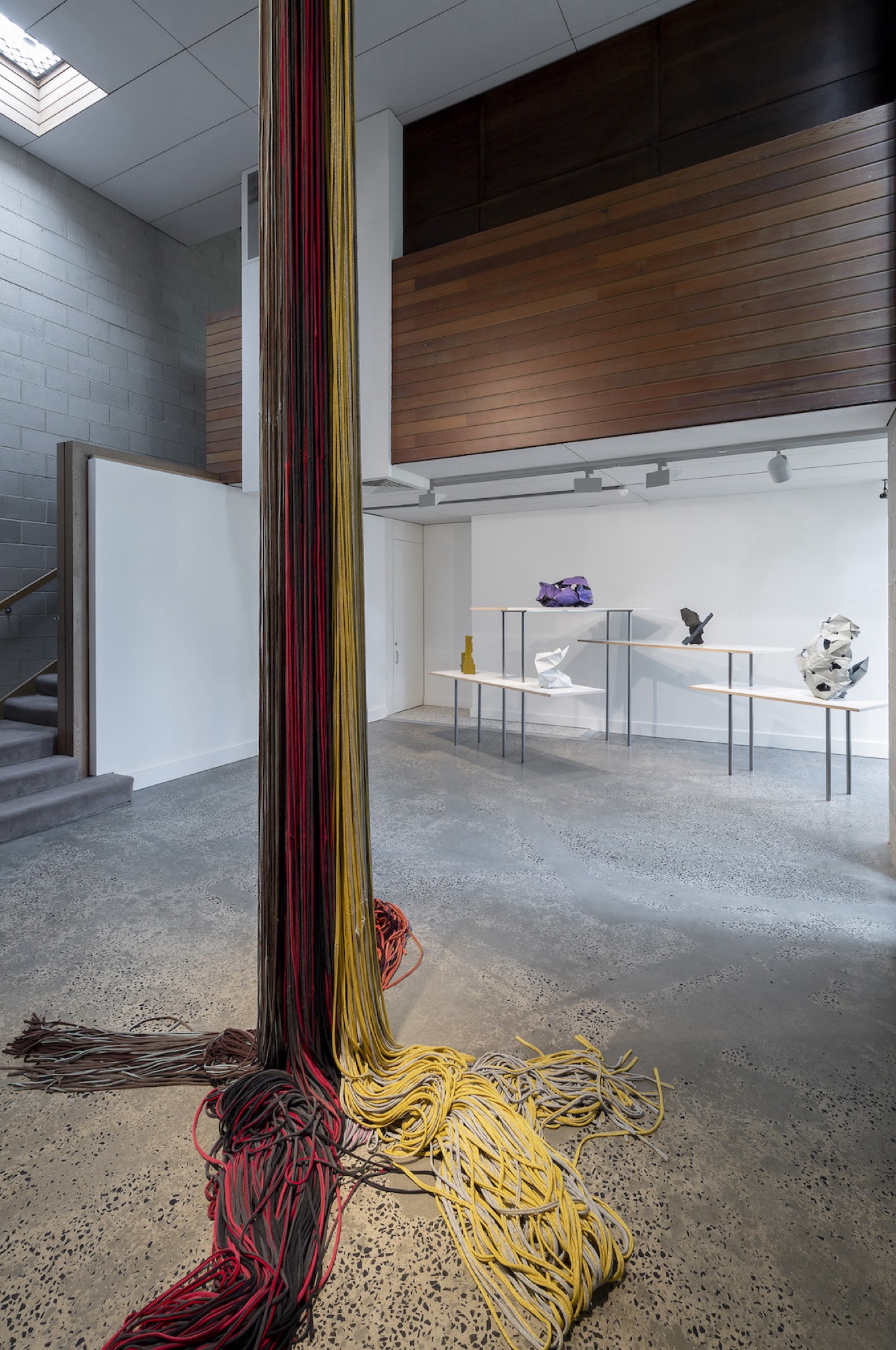 Installation view of Anne-Marie May, <em>Inside Out: Space and Process</em>, 2020, Courtesy McClelland Sculpture Park + Gallery. Photo: Christian Capurro