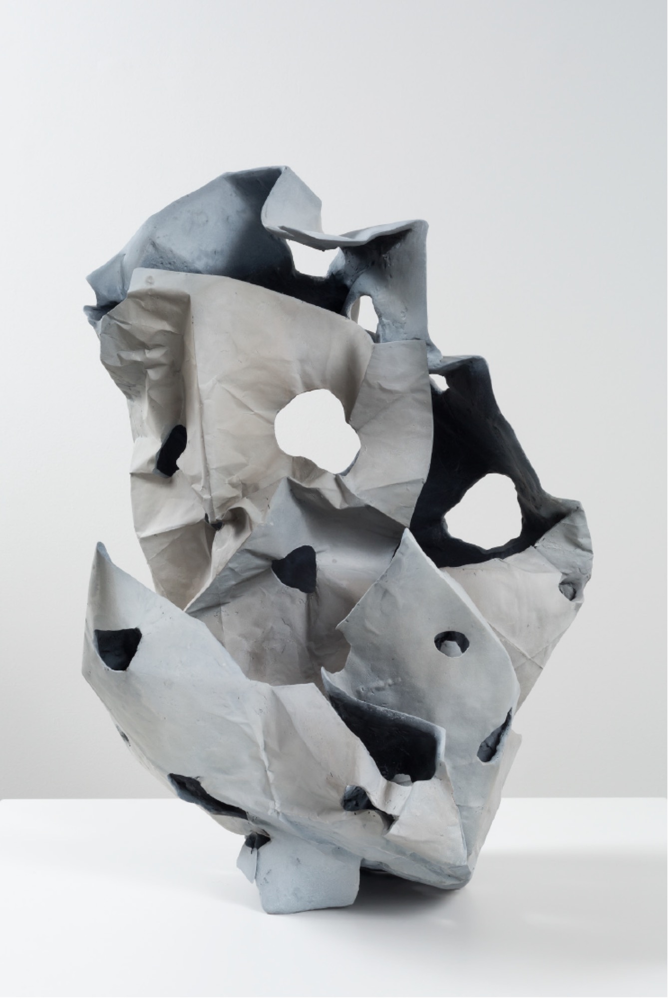 Anne-Marie May, <em>Scholar Stone #1</em>, 2017, patinated bronze from paper maquette, 67.0 x 48.0 x 38.0 cm, Courtesy McClelland Sculpture Park + Gallery. Photo: Christian Capurro