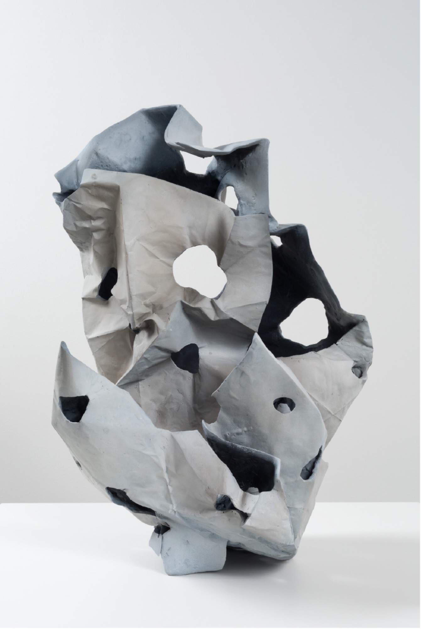 Anne-Marie May, <em>Scholar Stone #1</em>, 2017, patinated bronze from paper maquette, 67.0 x 48.0 x 38.0 cm, Courtesy McClelland Sculpture Park + Gallery. Photo: Christian Capurro