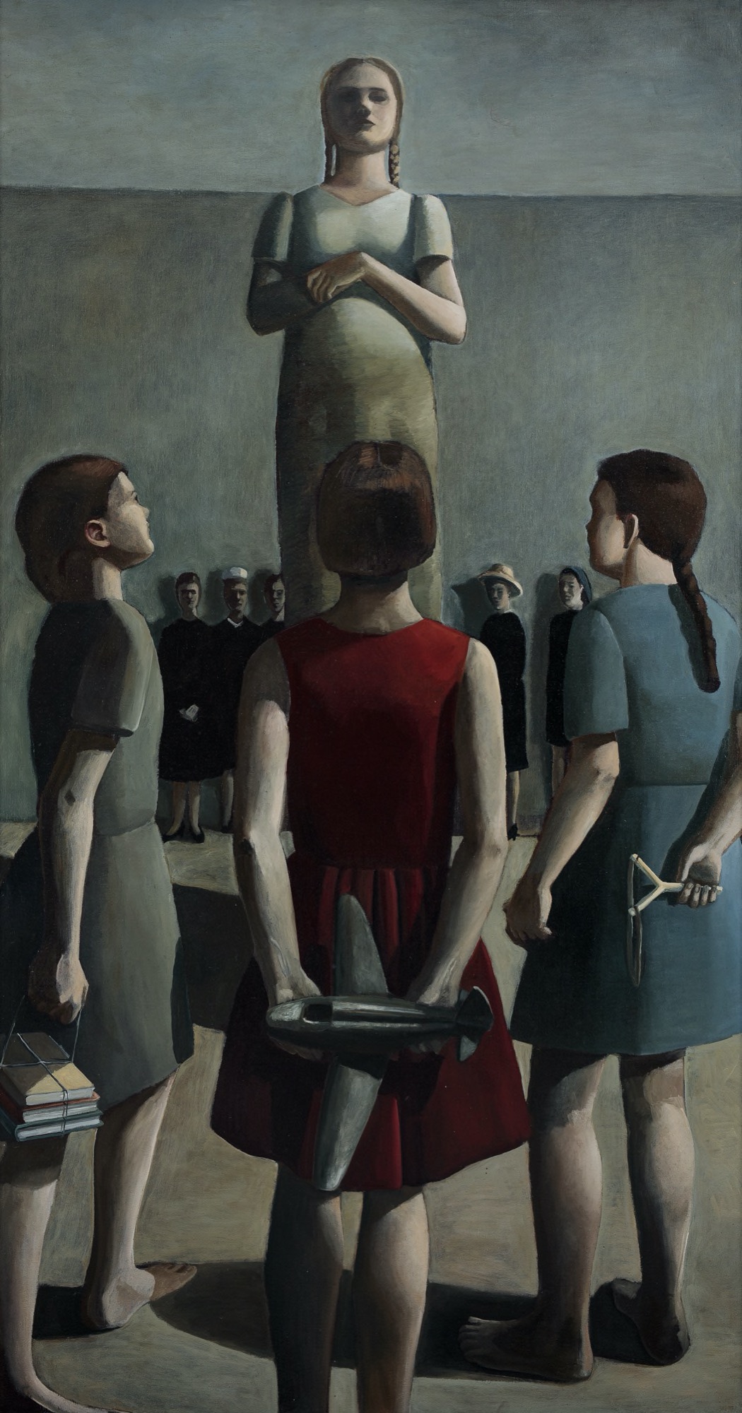Anne Wallace, Exemplar, 1993. Oil on canvas, 174 x 94cm. Courtesy of the Art Gallery of Ballarat.