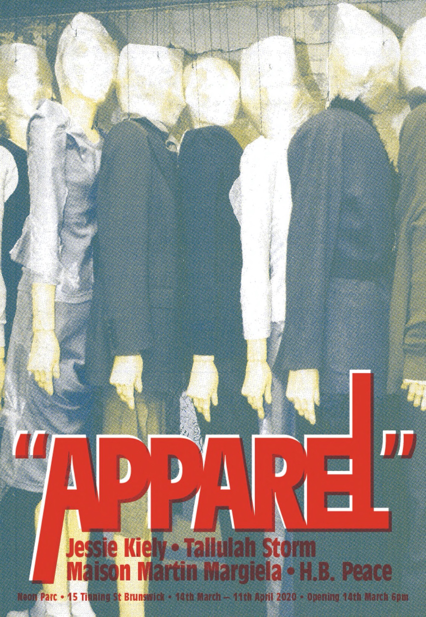 Invitation for “Apparel” – designed by Karina Soraya & Tristan Main, photo by Anders Edström