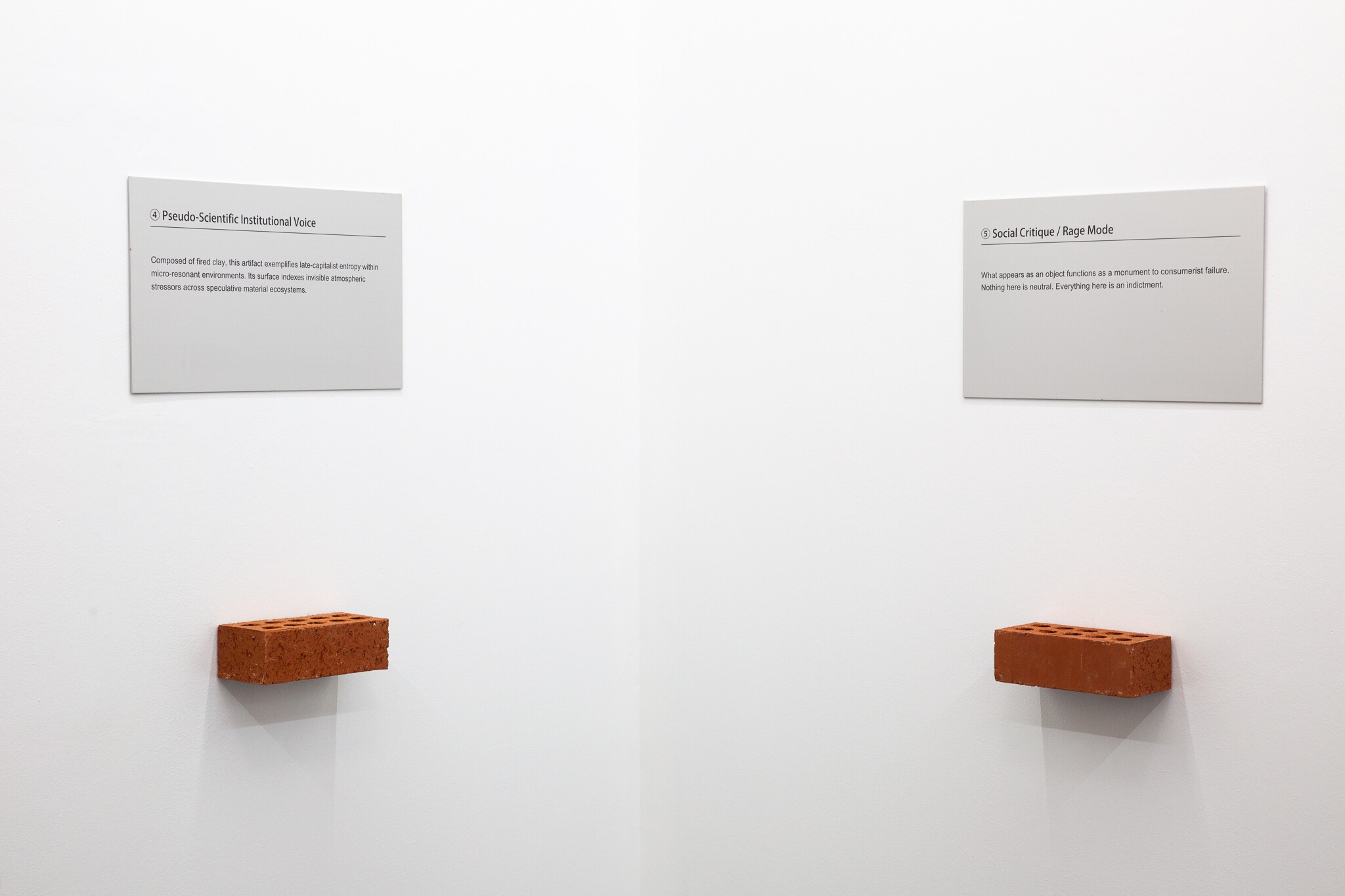 <p>Chunxiao Qu, <em>Ten Descriptions for the Same Object</em>, 2026, Conners Conners, Melbourne. Photo: Mia Davidson.</p>