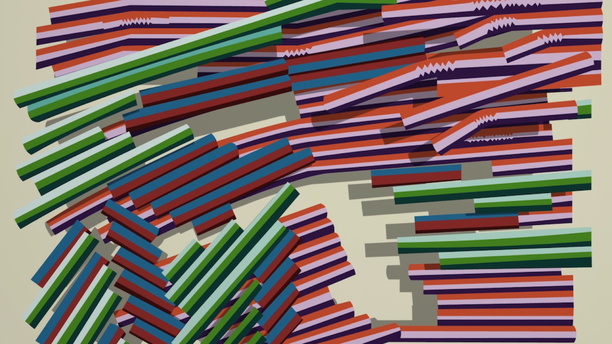 Arlo Mountford, <em>100 Years</em> (still), 2016, single channel digital animation, 7.1 surround sound, mixed media installation, 100 minutes. Image courtesy the artist and Sutton Gallery Melbourne.