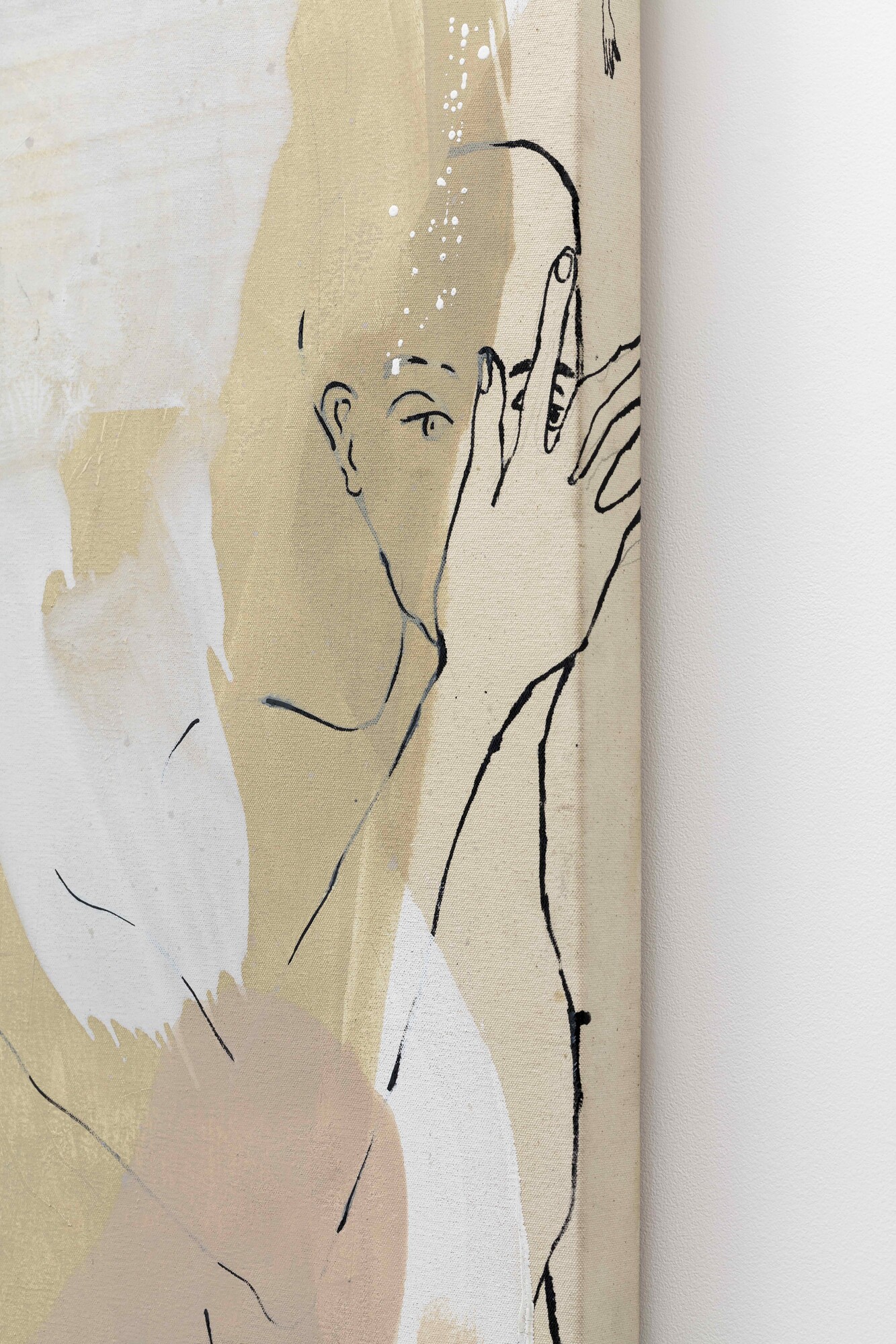 Detail of John Spiteri, Atelier Spiteri, 2022, oil and enamel on canvas, 200 x 282cm, Sarah Cottier Gallery, Sydney. Image courtesy Sarah Cottier Gallery