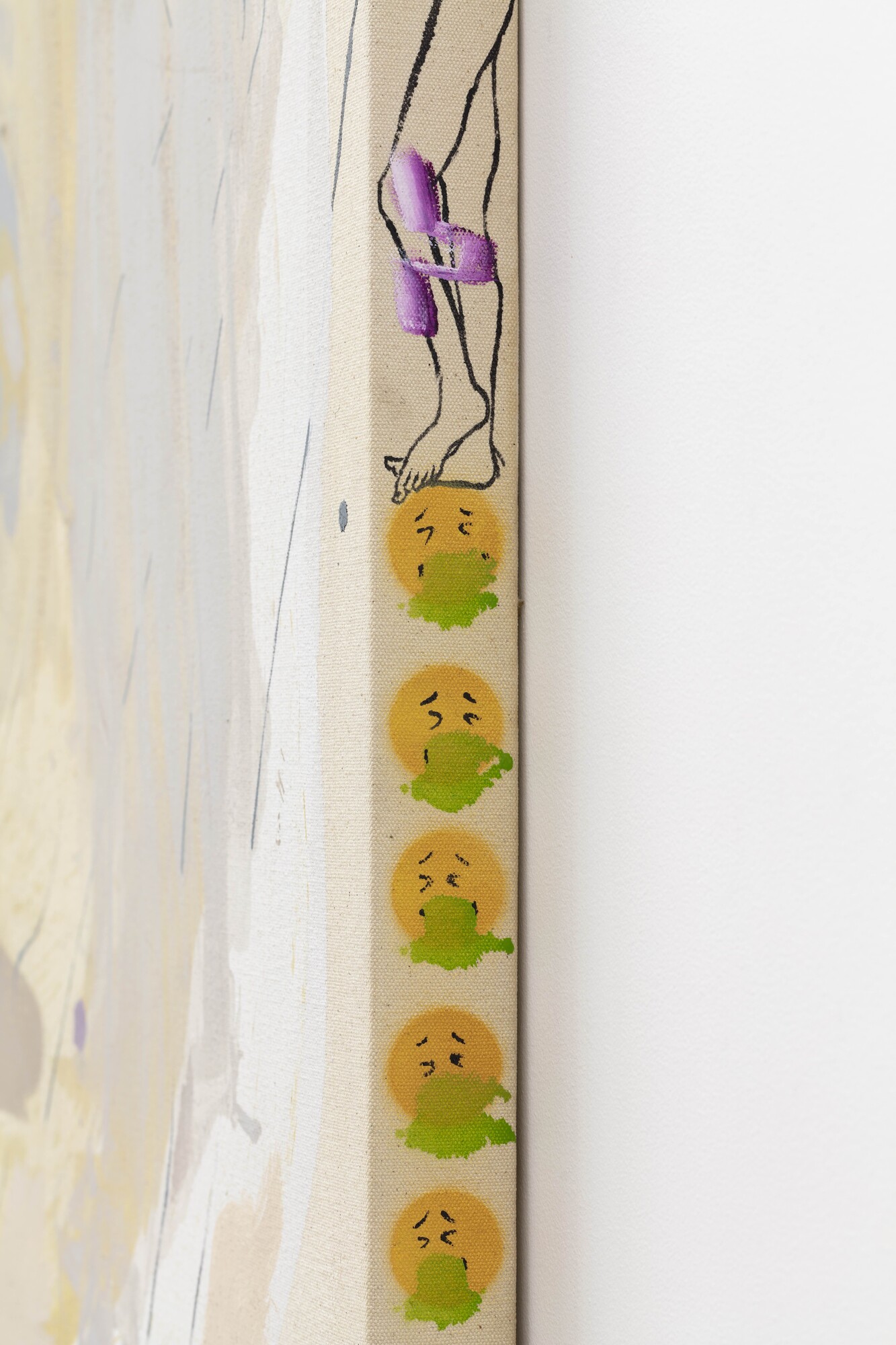 Detail of John Spiteri, Atelier Spiteri, 2022, oil and enamel on canvas, 200 x 282cm, Sarah Cottier Gallery, Sydney. Image courtesy Sarah Cottier Gallery