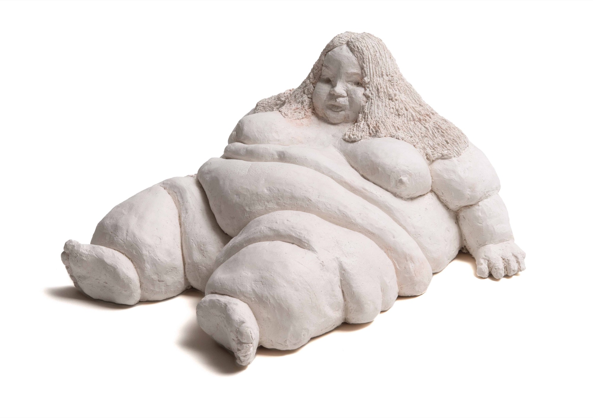 Chris Mason, Reclining Nude, 2015, ceramic, 19.5 x 35.5 x 42 cm. Courtesy Arts Project Australia.
