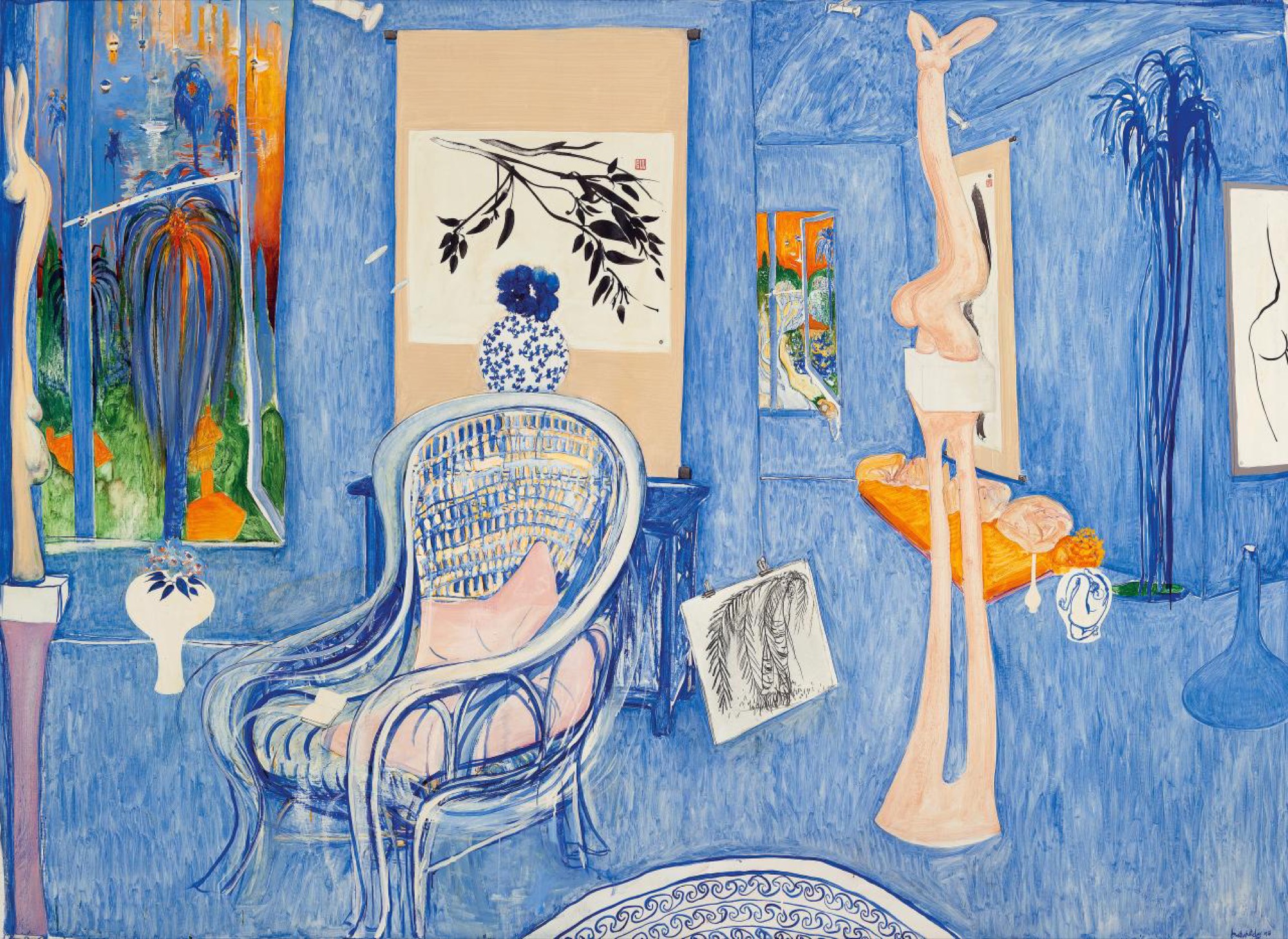 Brett WHITELEY, <em>My armchair</em>, 1976, oil on canvas, 206.5 x 283.5 cm. Private collection, Melbourne, © Wendy Whiteley