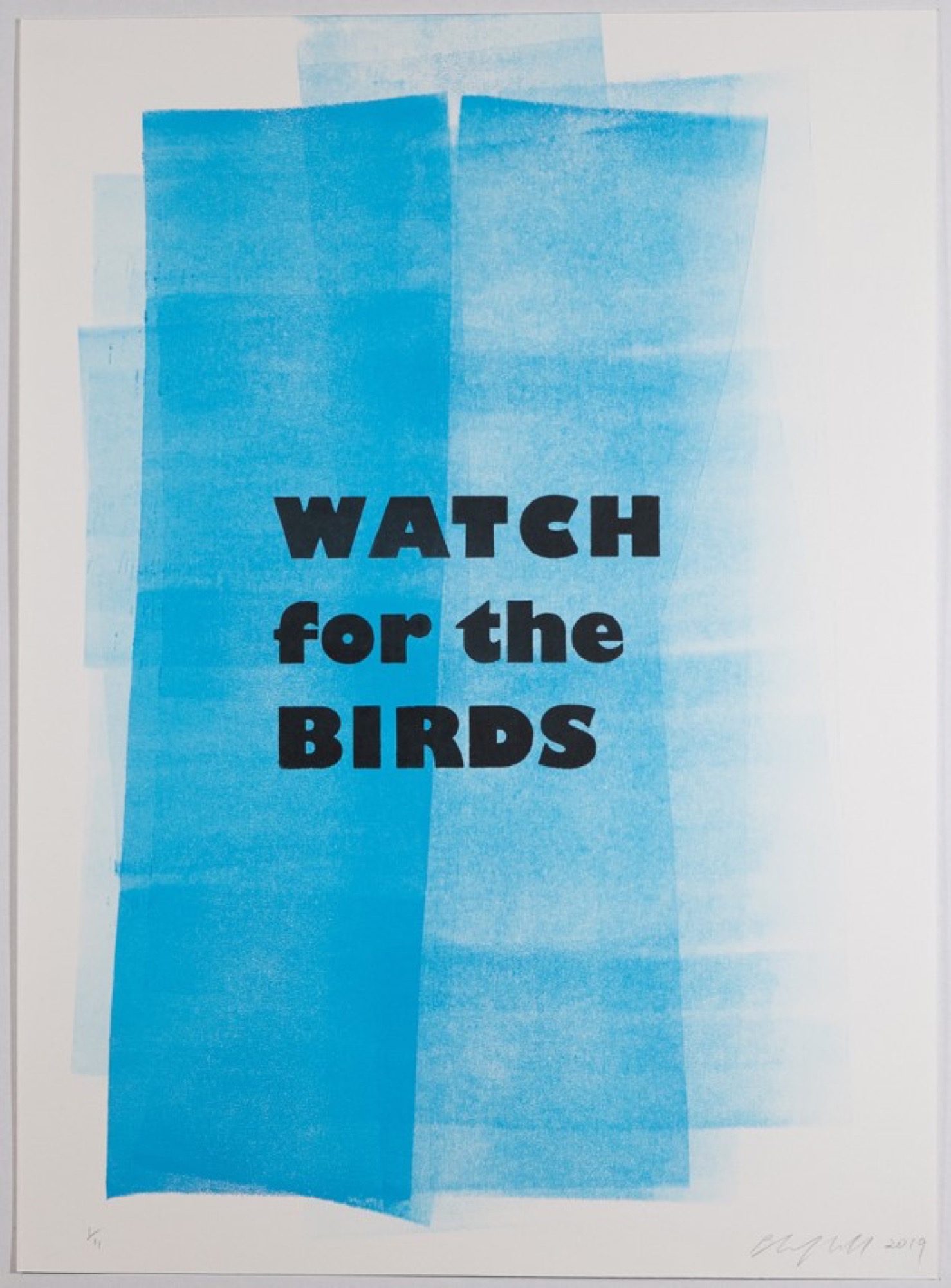 Barbara Campbell, <em>Watch For The Birds</em>, 2016, screenprint, unique state. © Barbara Campbell. Photographer: Sarah Lorien