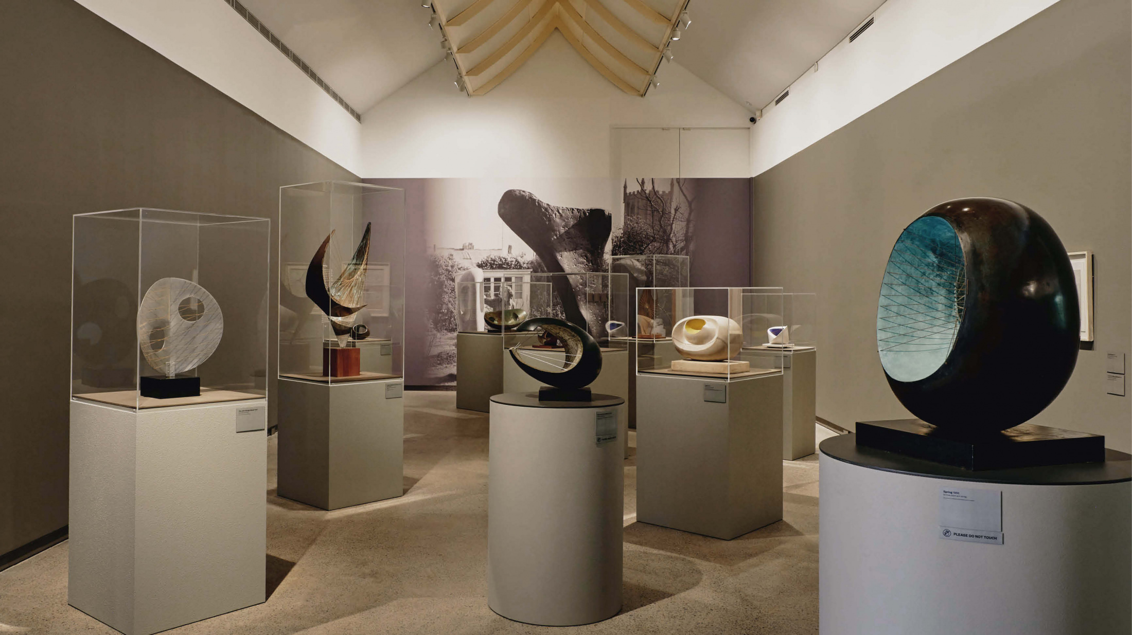 Installation view of <em>Barbara Hepworth: In Equilibrium</em> at Heide Museum of Modern Art. Image courtesy of The Design Files. Photo: Amelia Stanwix
