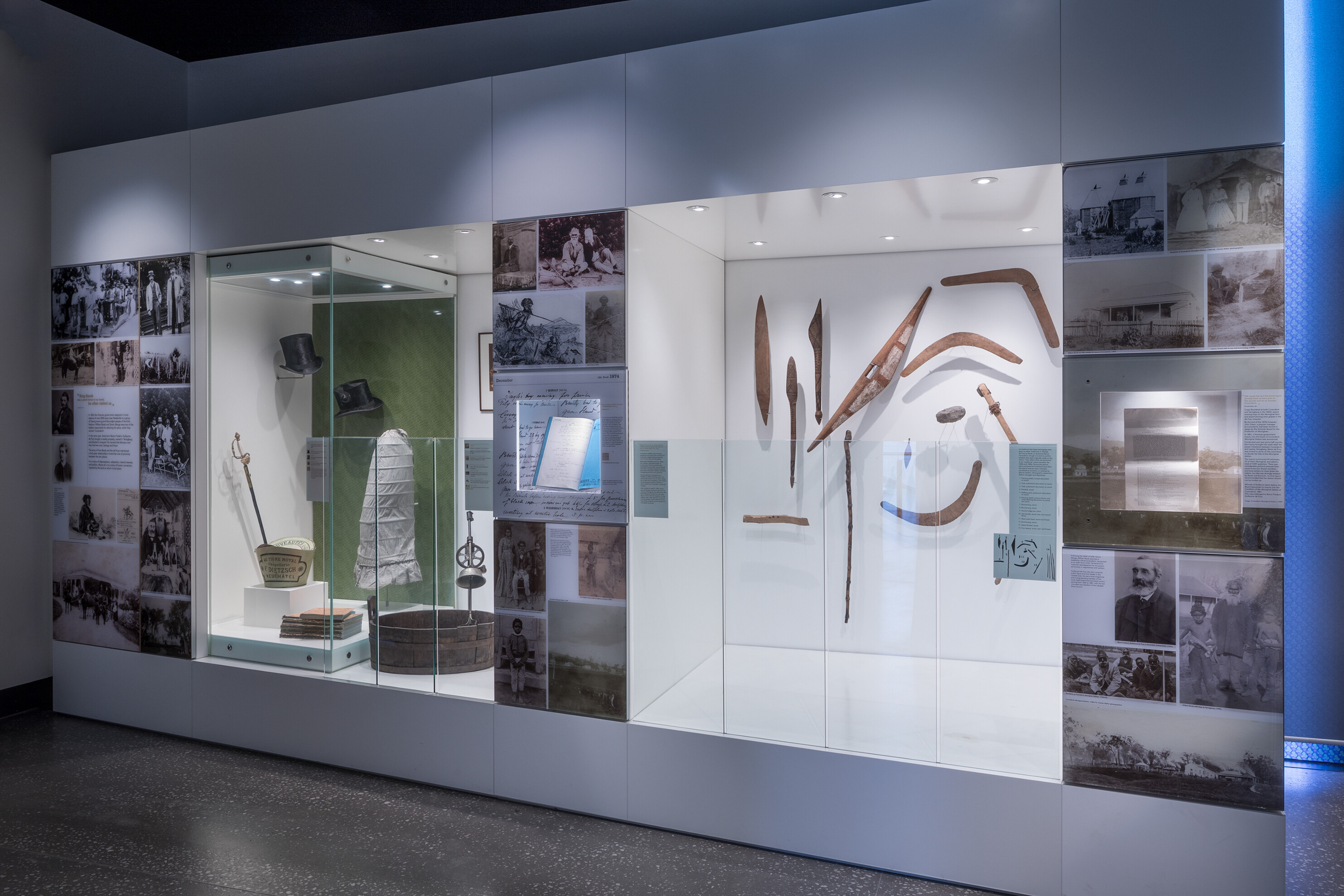 <p><em>Connections</em> (2023), installation view, Yarra Ranges Regional Museum. Photo: Andrew Curtis.</p>