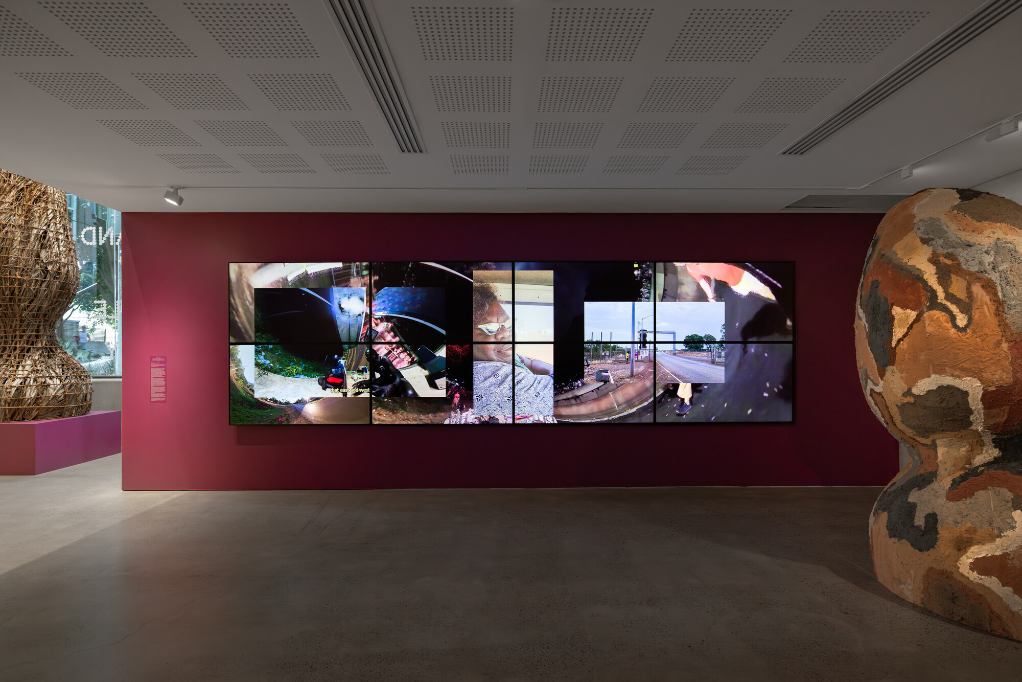 <p>Installation view, 24th Biennale of Sydney, <em>Ten Thousand Suns</em>, UNSW Galleries, featuring art by Yangamini, photo by Jacquie Manning.</p>