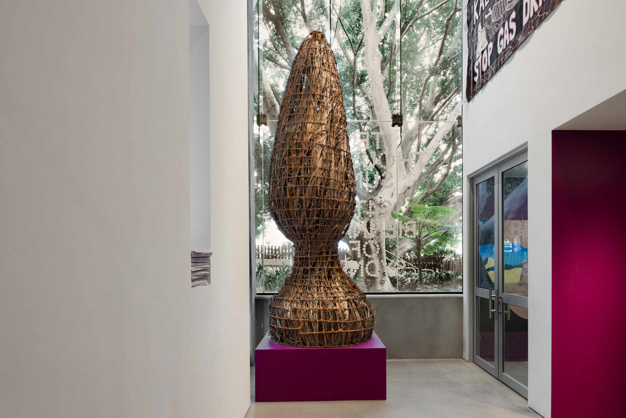 <p>Installation view, 24th Biennale of Sydney, <em>Ten Thousand Suns</em>, UNSW Galleries, featuring art by Yangamini, photo by Jacquie Manning.</p>
