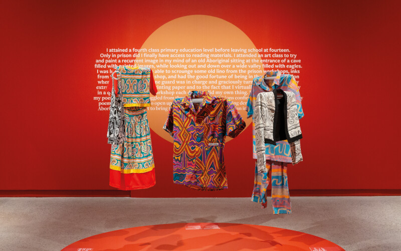 <p>Installation view of <em>Blak In-Justice, </em>Heide Museum of Modern Art. Photo: Christian Capurro</p>