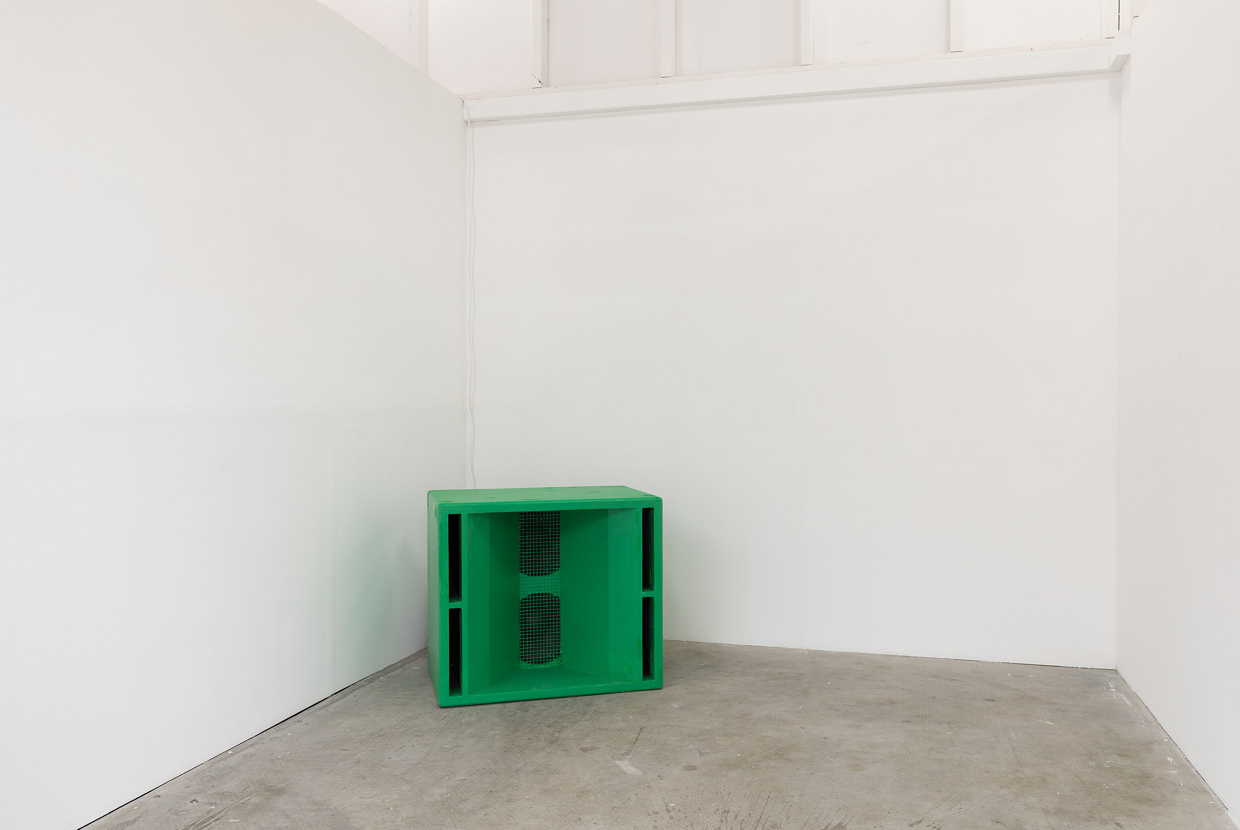 <p>Lucreccia Quintanilla, <em>Thresholds, </em>2025, installation view, <em>Bureaucracy of Feelings</em>, Gertrude Contemporary, Naarm Melbourne, 2025, speaker, sound, image courtesy and © the artist, photograph: Christian Capurro.</p><p></p>