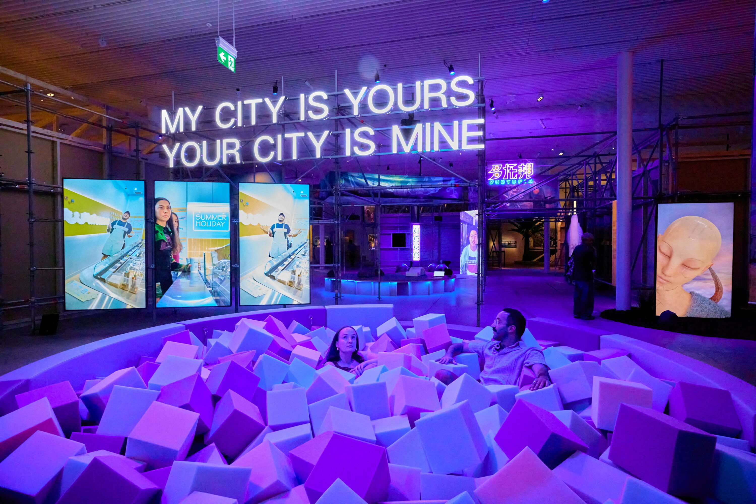 <p>Installation view of the ‘Cao Fei: My City is Yours 曹斐: 欢迎登陆’ exhibition at the Art Gallery of New South Wales, 30 November 2024 – 13 April 2025, artworks © Cao Fei. Courtesy the artist, Vitamin Creative Space and Sprüth Magers, photo © Art Gallery of New South Wales, Diana Panuccio</p>