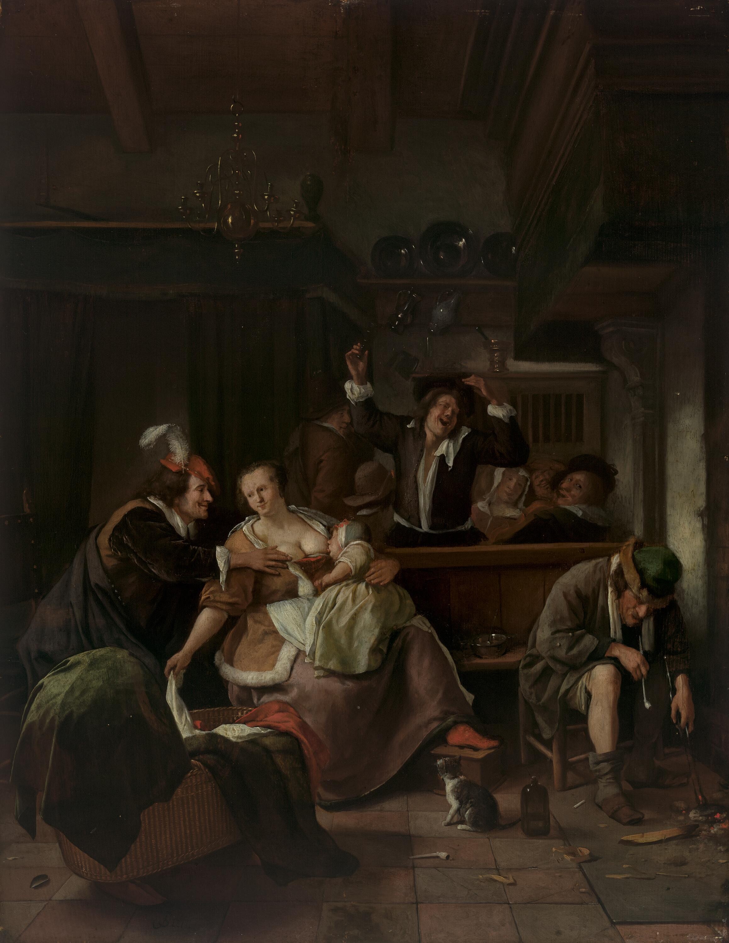 <p>Jan Steen, <em>Interior</em>, (c. 1661-1665), oil on wood panel, 55.6 × 43.0 cm, National Gallery of Victoria, Melbourne. Felton Bequest, 1922. Photo: National Gallery of Victoria, Melbourne</p><p><br></p>
