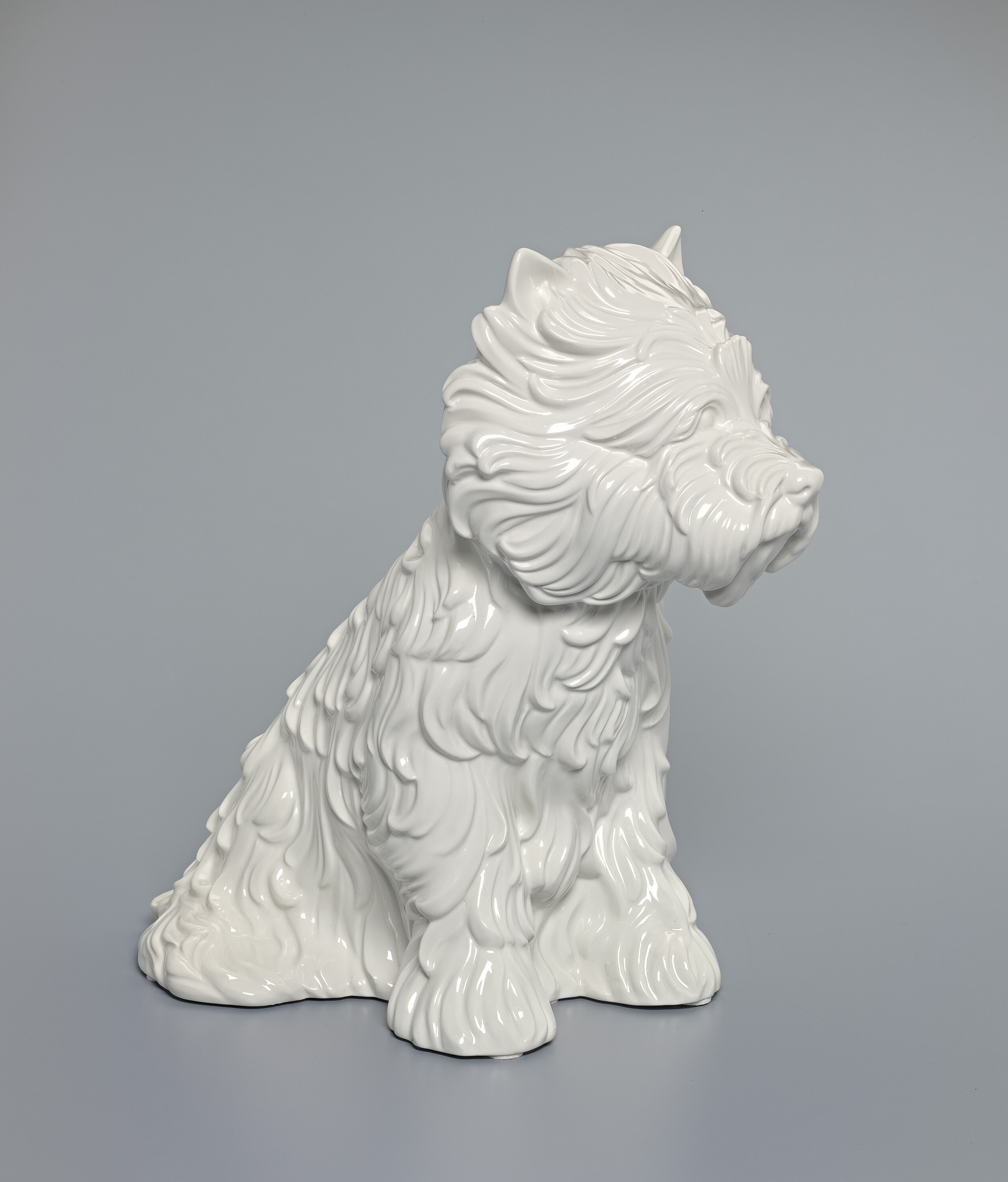 <p>Jeff Koons, <em>Puppy (Vase),</em> 1998, white glazed porcelain, ed. 1394/3000 plus 50 APs, 44.5x 26.7x 44.5cm, National Gallery of Victoria, Melbourne. Purchased, 2004 © Jeff Koons</p>