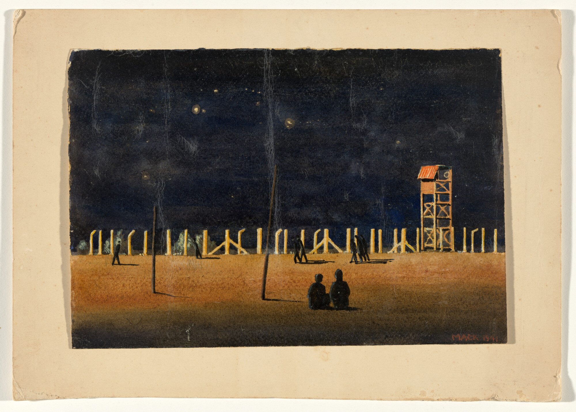 <p>Ludwig Hirschfeld Mack, <em>Australian Night Sky. Hay,</em> 1940-1, drawing in watercolour, black ink over pencil, additions in varnish, 19.7 x 28.7cm. National Gallery of Australia, Kamberri/Canberra.</p>
