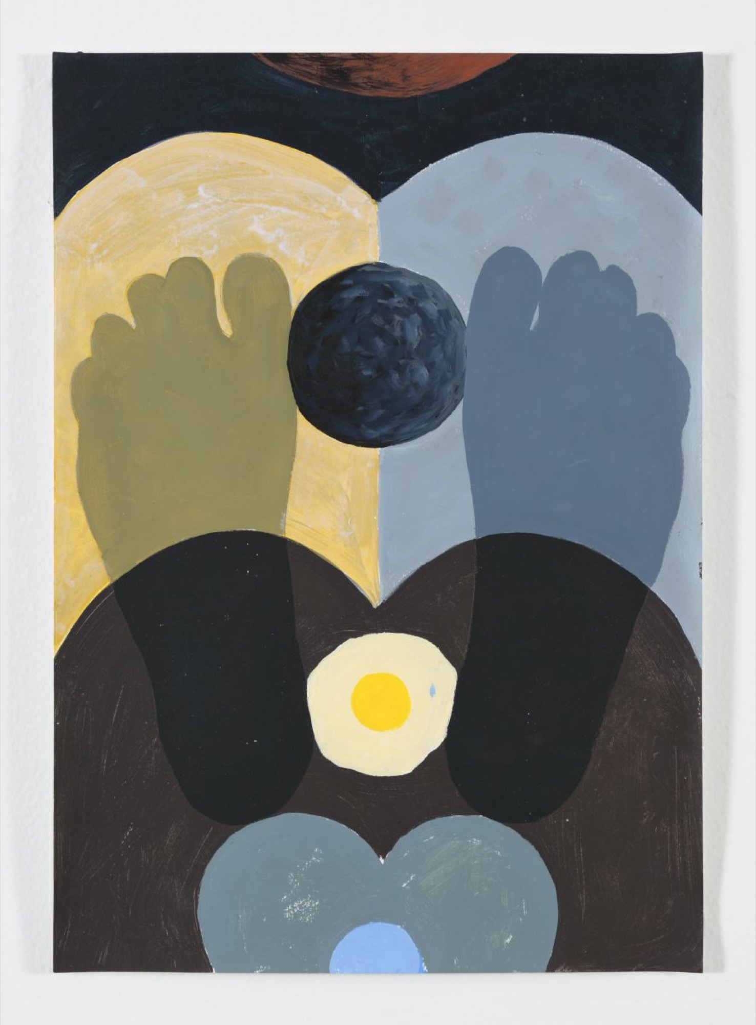 Leo Coyte, <em>LD5, 15-15</em>, 2021, acrylic on paper.