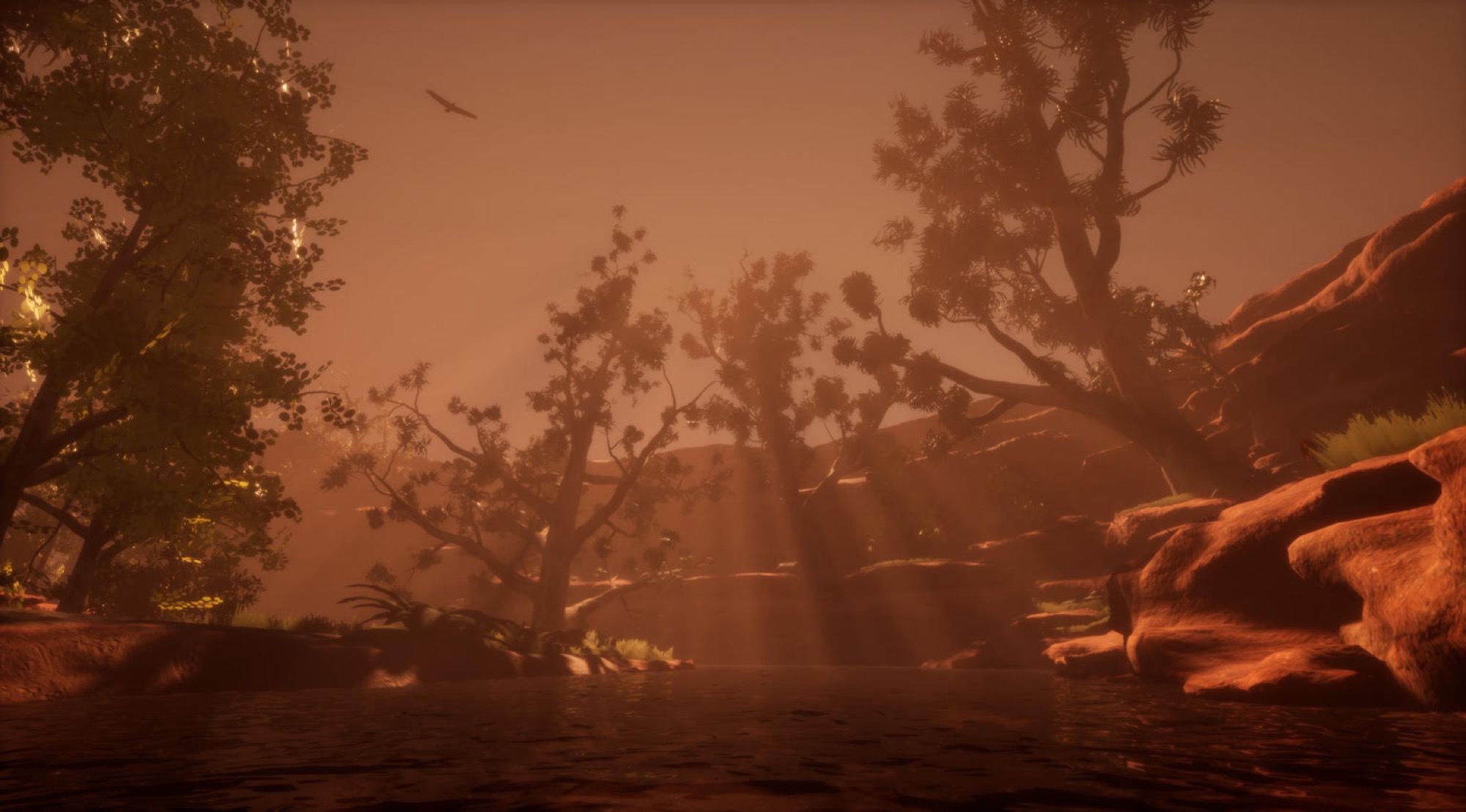 Christian Thompson, <em>Baya Gardiya (Singing Desert)</em>, still, VR, approximately 7 minutes. Image courtesy of Dr Christian Thompson AO and ACMI.