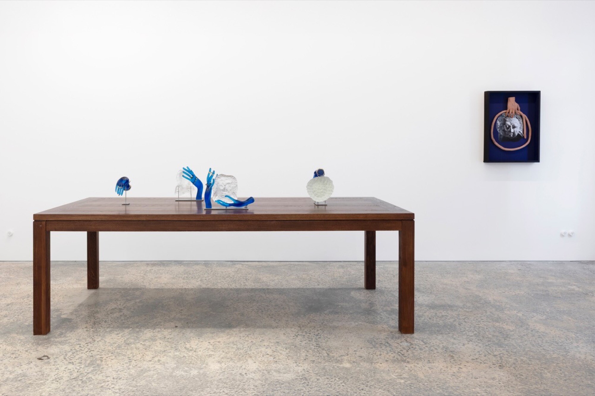 <p>Nathan Beard, <em>Sedula Cura, </em>2025,<em> </em>installation view. Photo: Christian Capurro courtesy the artist and FUTURES, Narrm Melbourne.</p>