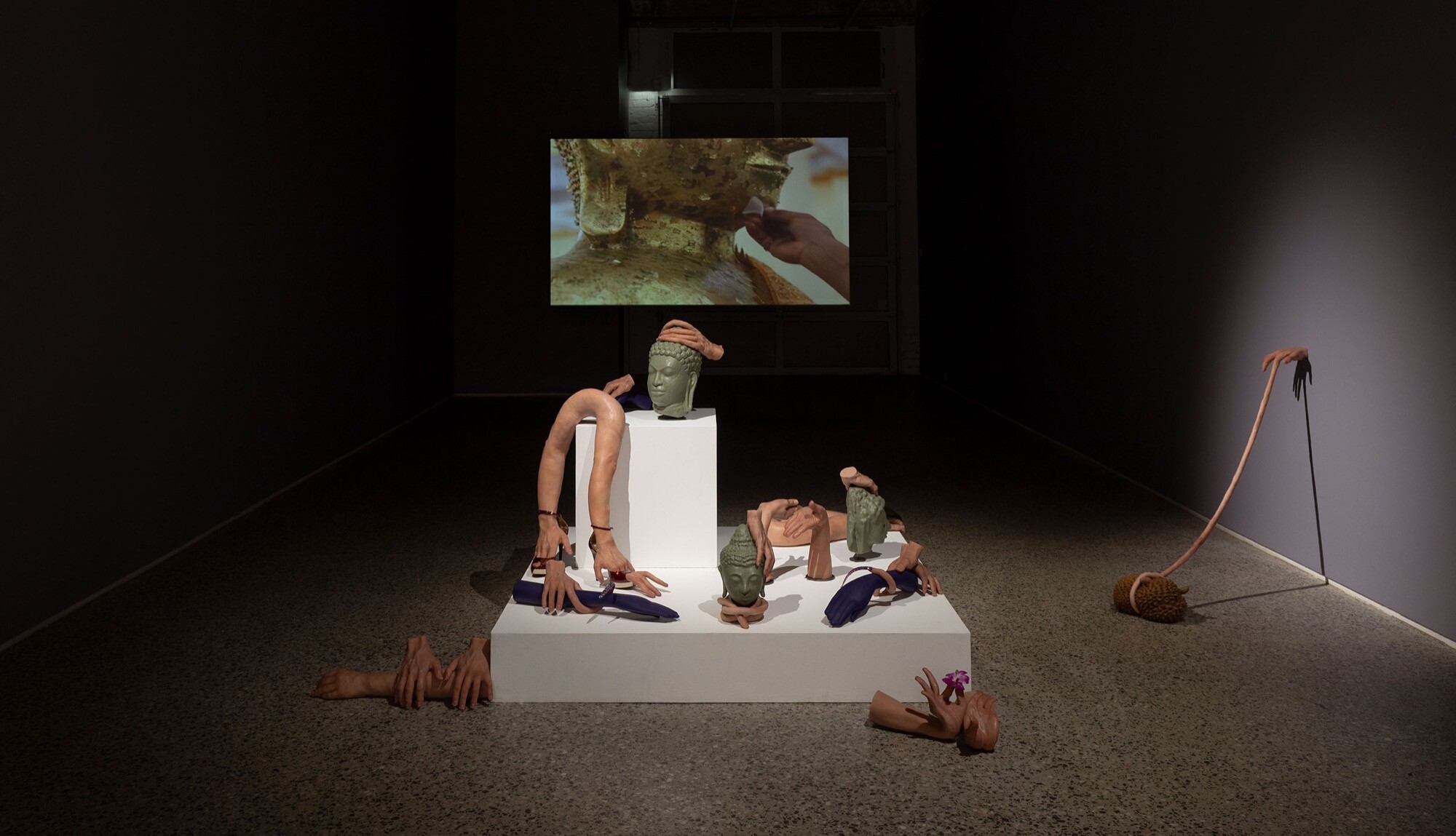 <p>Nathan Beard, <em>Cicerone</em>, installation view, Gertrude Glasshouse, Naarm, Melbourne, 2025, image courtesy the artist and FUTURES, Narrm Melbourne © the artist. Photo: Christian Capurro</p>