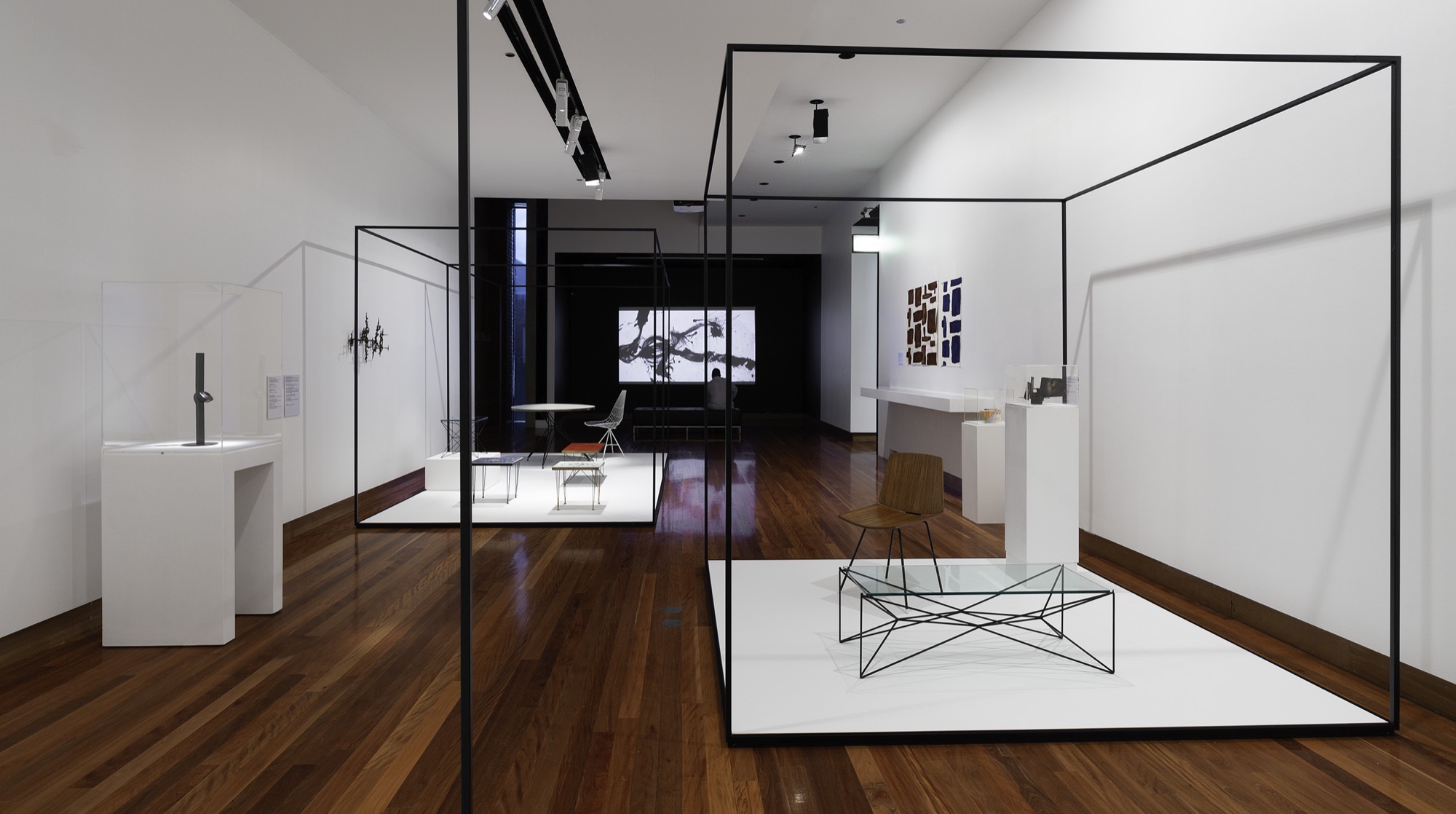 <em>Clement Meadmore: The art of mid-century design</em>, installation view, Ian Potter Museum of Art, the University of Melbourne, 2018. Photograph: Christian Capurro.