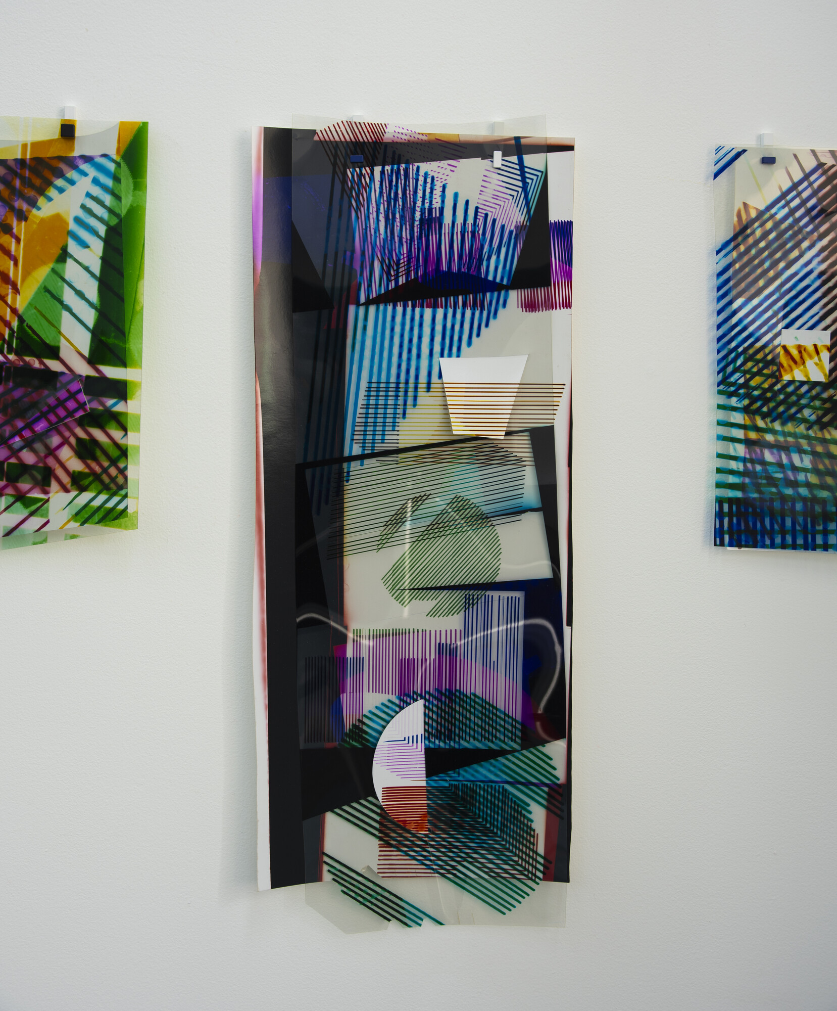 Detail of <em>Light Folds (Doublet #1–#4, #9, #5–#8)</em>, 2023. Courtesy Danica Chappell.