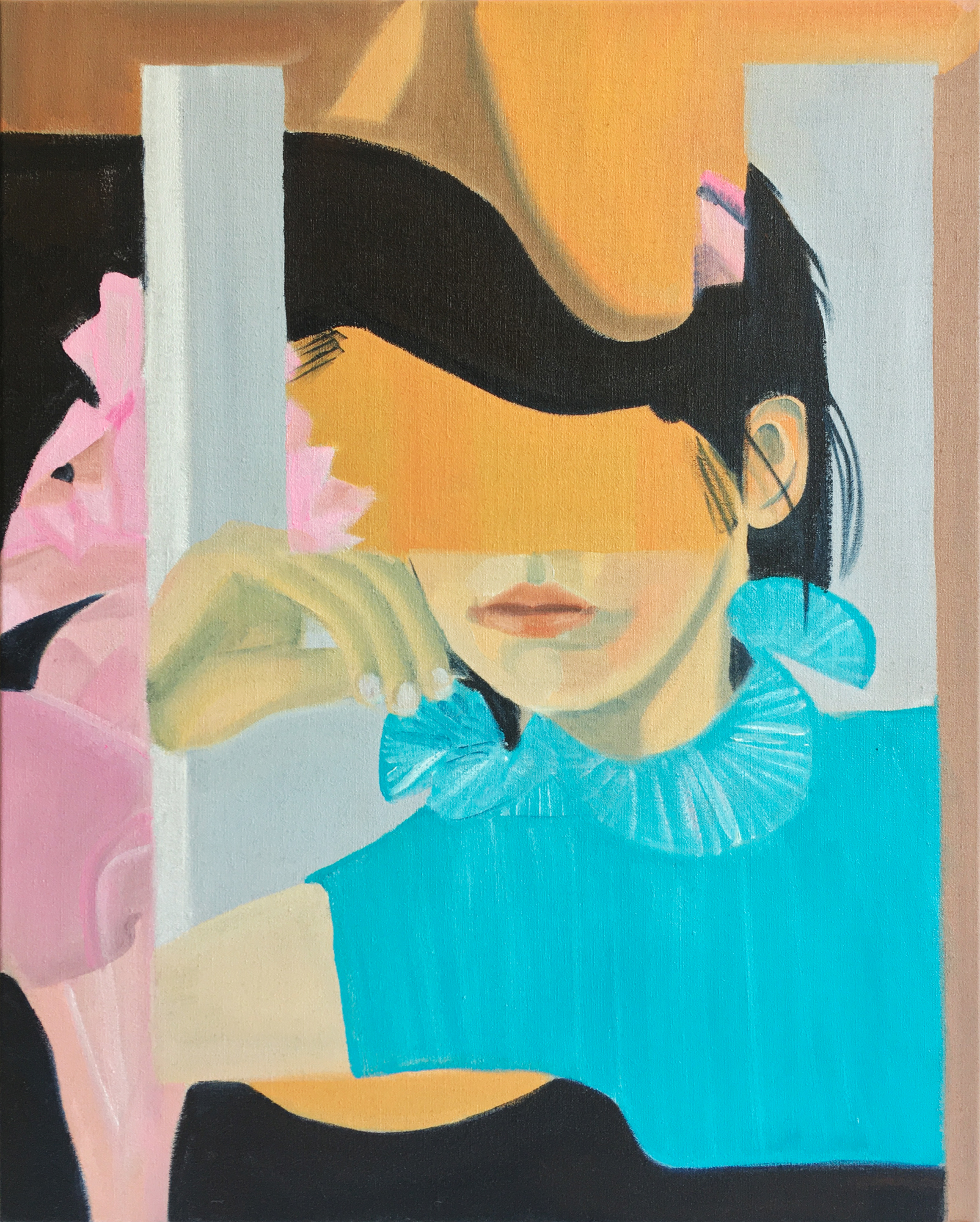 Andrée Van Schaik, <em>The mountaineer</em>, 2022, oil on canvas, 56 x 45.5 cm
