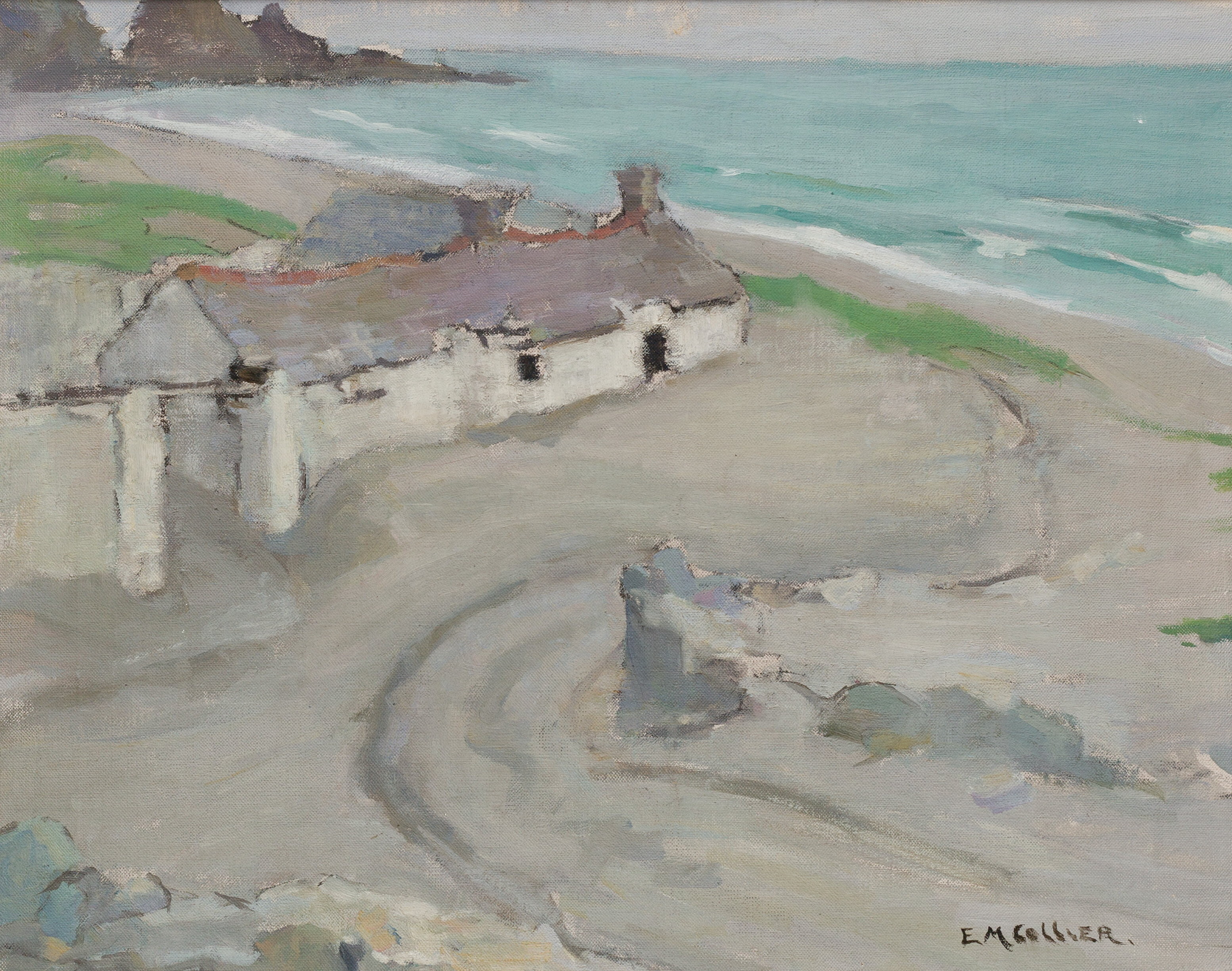 <p>Edith Collier ‘A grey day on the Irish coast’ c1915, oil on canvas, 40.6 × 50.8 cm, Collection of the Edith Collier Trust, in the permanent care of Te Whare o Rehua Sarjeant Gallery.</p>