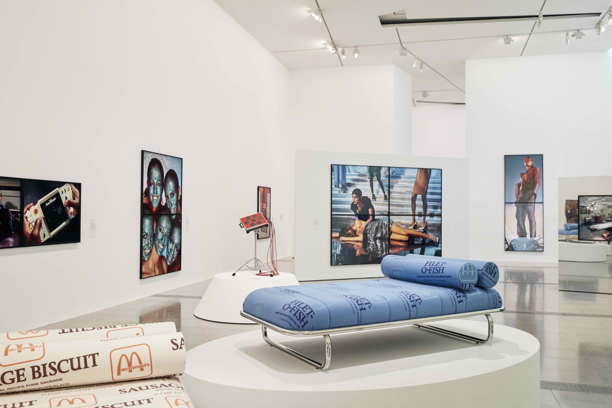 Installation view of <em>Darren Sylvester: Carve A Future, Devour Everything, Become Something</em> at The Ian Potter Centre: NGV Australia from 1 March – 30 June 2019. Photo: Tom Ross.