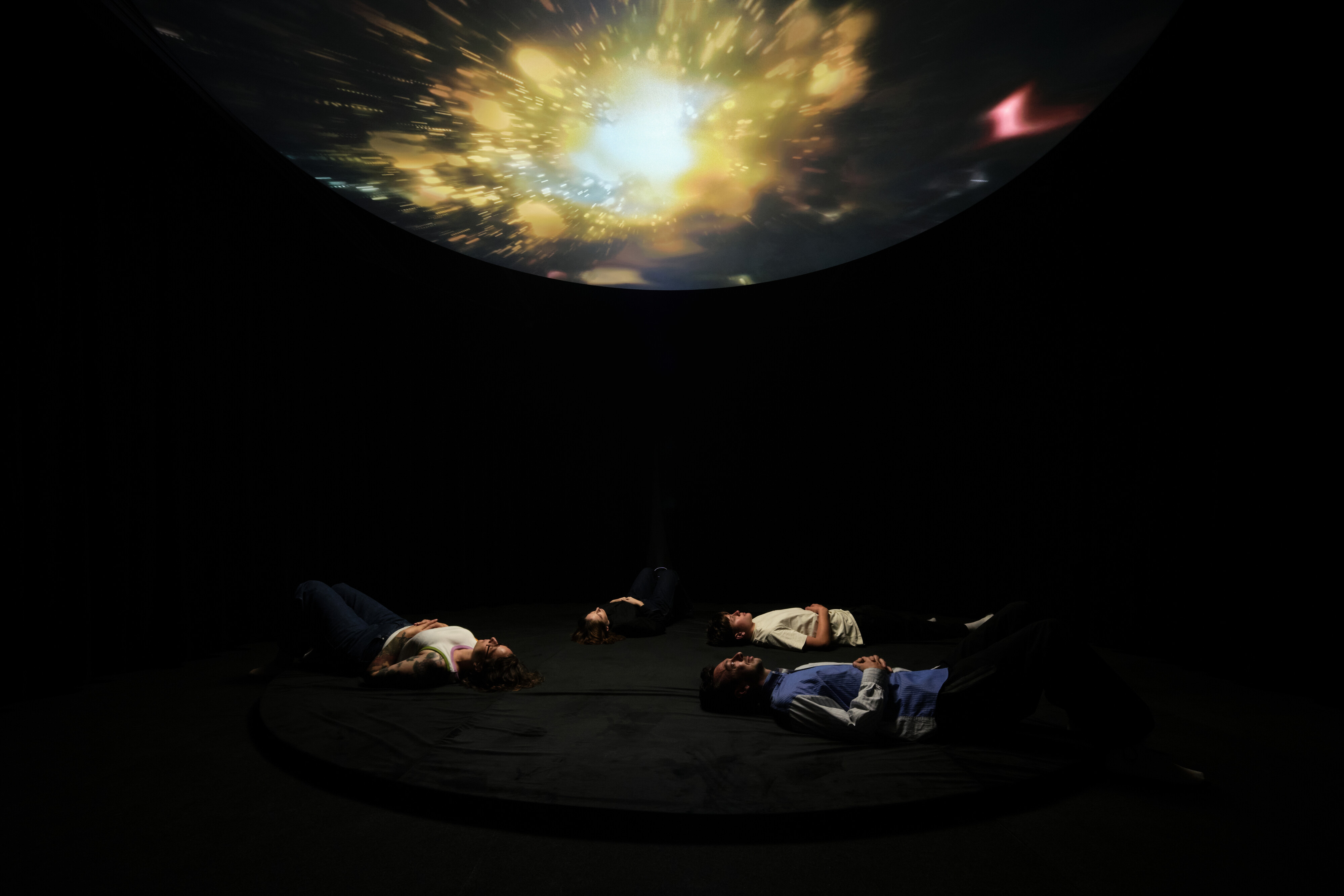 <p>Angie Abdilla, <em>Meditation on Country</em>, 2024, installation view, <em>Data Dreams: Art and AI</em>, Museum of Contemporary Art Australia, Sydney, 2025, single-channel video, colour, sound, image courtesy the artist and Museum of Contemporary Art Australia © the artist, photograph: Hamish McIntosh</p>
