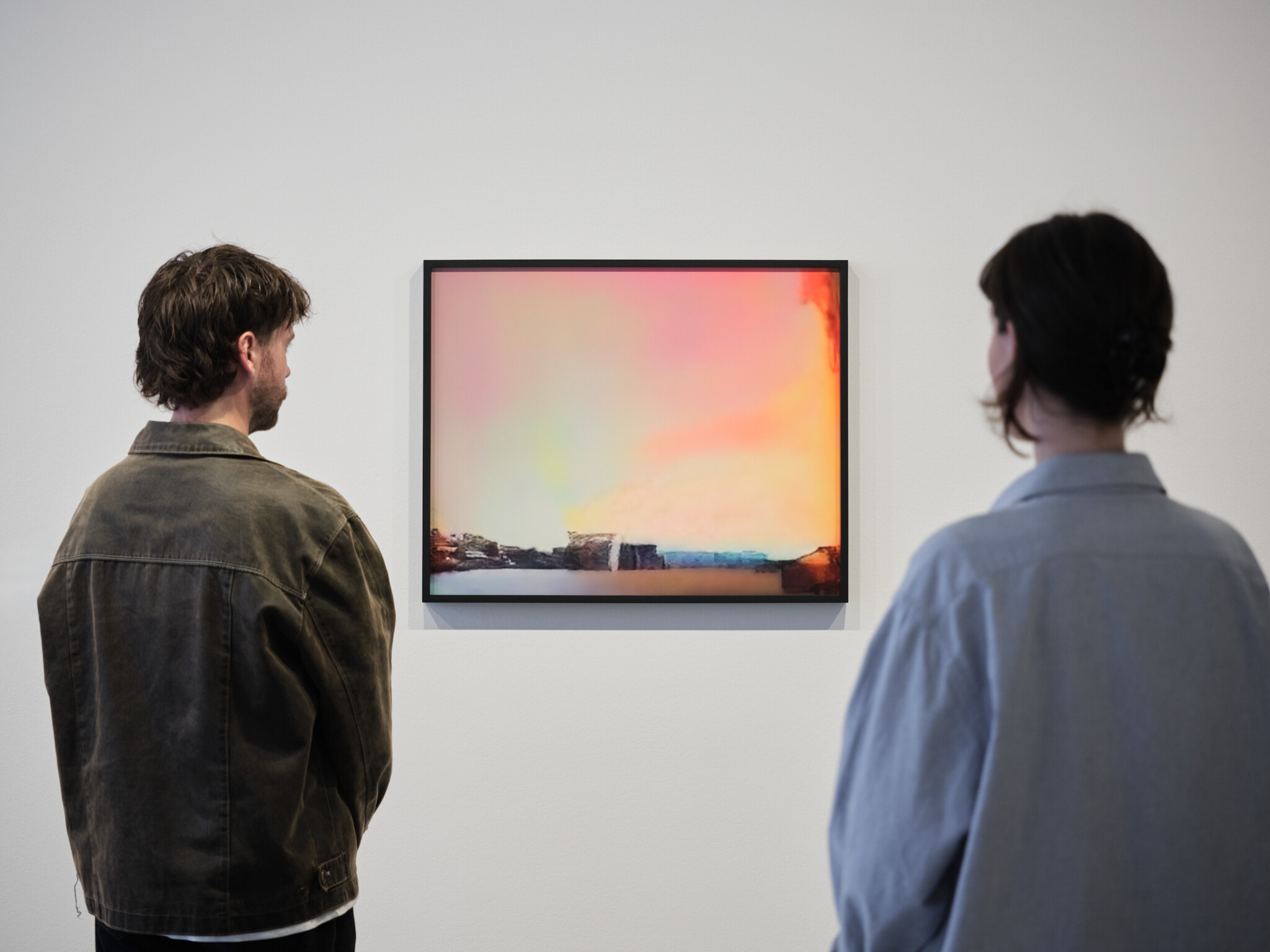 <p>Trevor Paglen, <em>Rainbow (Corpus: Omens and Portents)</em> <em>Adversarially Evolved Hallucinations</em>, 2017, installation view, <em>Data Dreams: Art and AI</em>, Museum of Contemporary Art Australia, Sydney, 2025, dye sublimation print on aluminium, image courtesy the artist and Museum of Contemporary Art Australia © the artist, photograph: Hamish McIntosh</p>