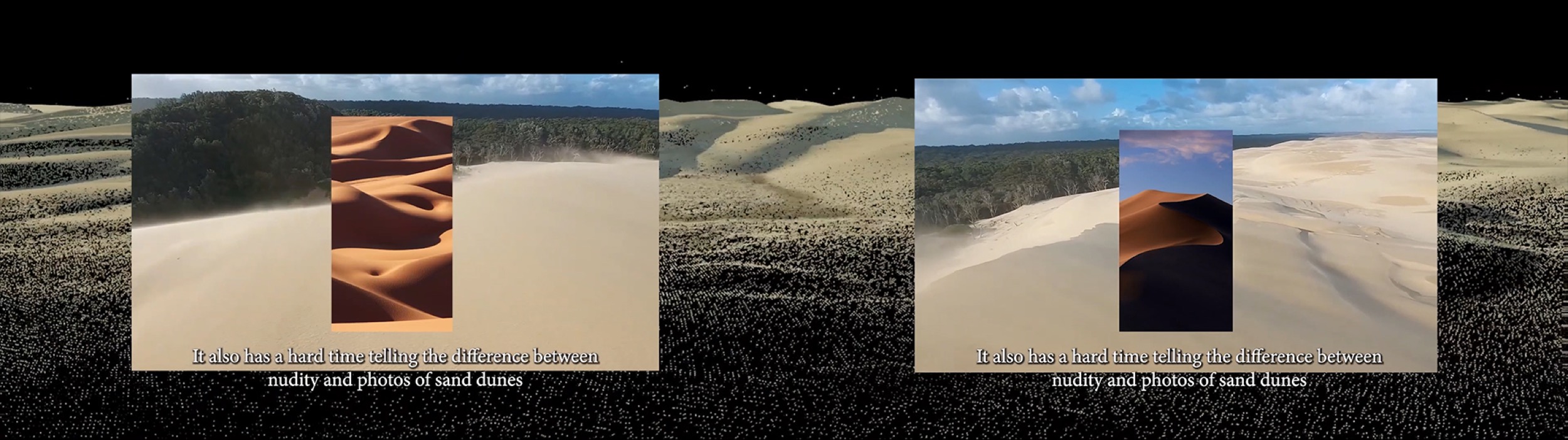 Joel Sherwood Spring, <em>DIGGERMODE</em>, 2022, Two-channel video installation. Courtesy the artist.
