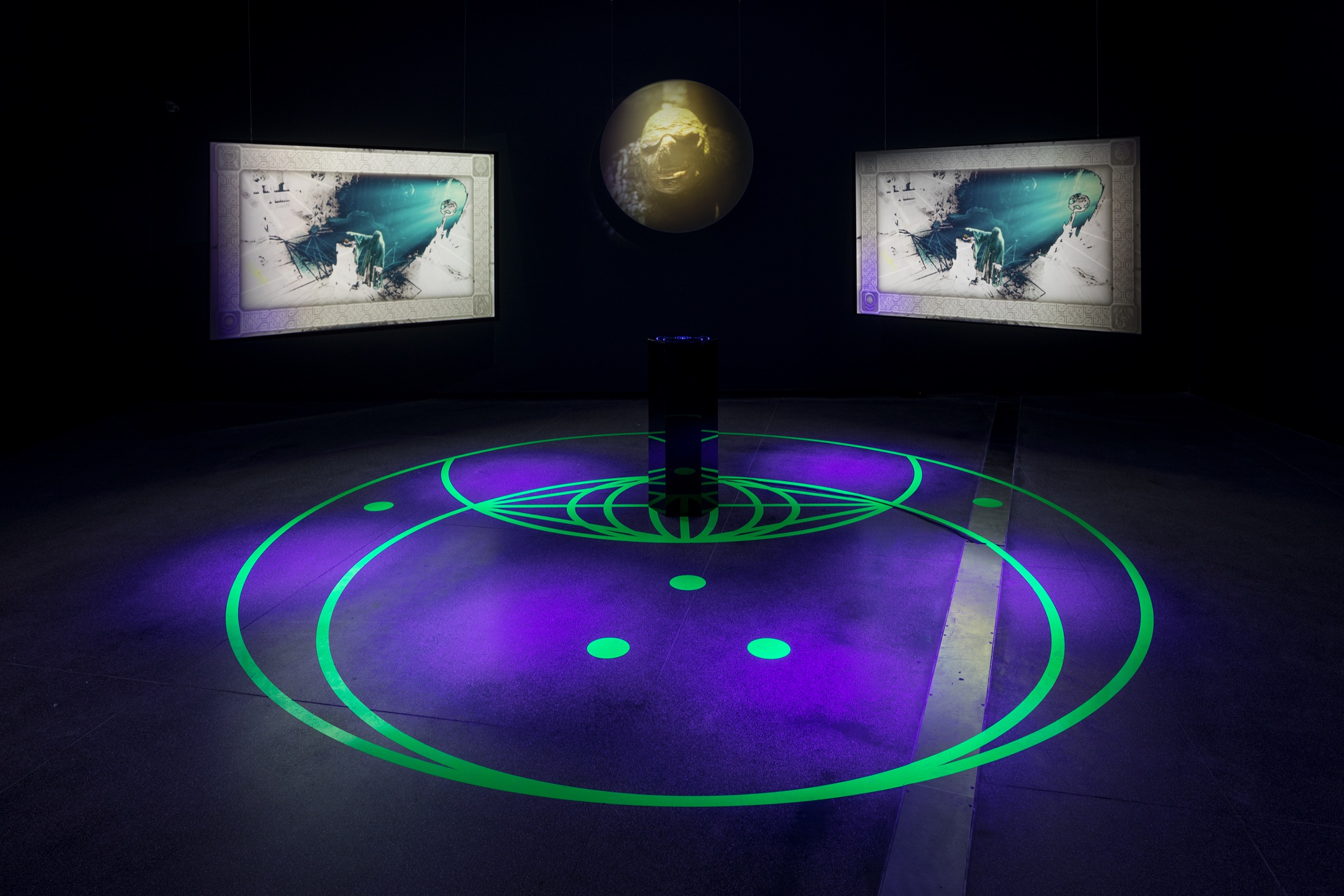 Zach Blas, <em>Metric Mysticism: A Troll’s Tale</em> 2022, installation view, Australian Centre for Contemporary Art, Melbourne. Courtesy the artist. Photograph: Andrew Curtis